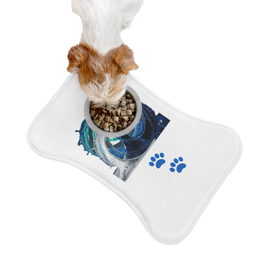 Sailor Dog Feeding Mat, Cute Pet accessories Dish Mat, Cat Food Mat, Non-Slip Dog Bowl Mat, Animal Lover Gift, Puppy Placemat