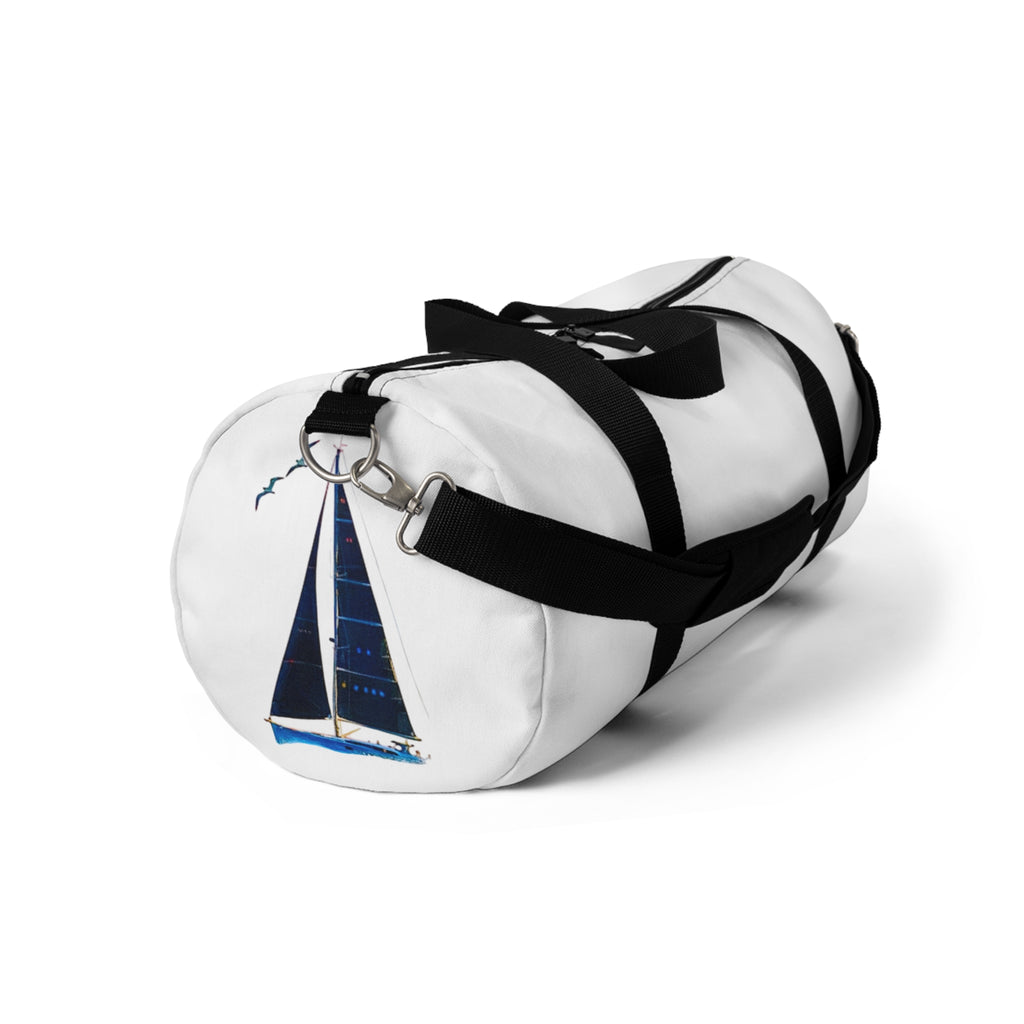 Yacht Design Sailors Stitch Duffel Bag - Custom Name  Nautical Travel Beach Carry-On Tote, Gym Weekend Overnight Luggage Accessories, Sports Gear Holdall, Duffle,