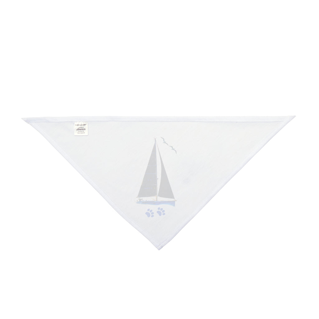Pet Bandana yacht design, personalisable with pet name, Nautical Pet Accessories