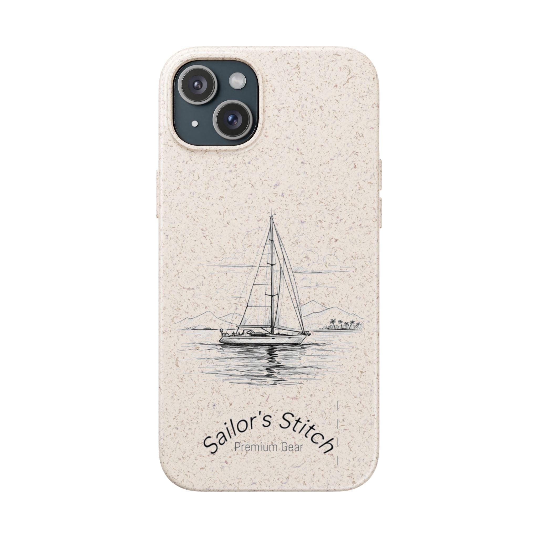 Eco-Friendly Sailboat Phone Case | Biodegradable Case, Ocean Lover Gift, Sustainable Accessories, Nature-Inspired Phone Cover