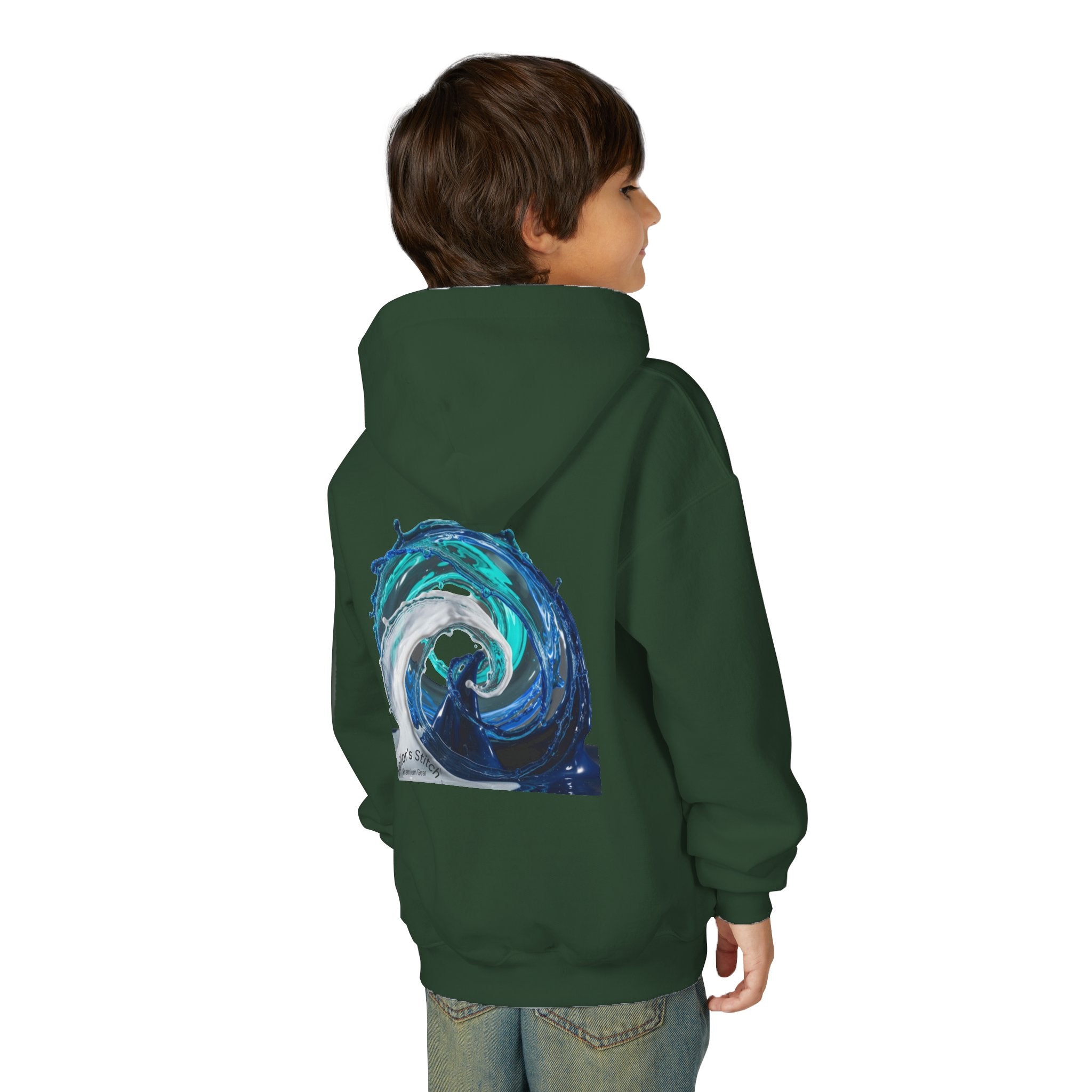 Yacht Wave Heavy Blend Hoodie - Nautical Sweatshirt for Ocean Lovers, Custom name option, Sailors, Sea Enthusiasts - Boat apparel, Jumper, Maritime Pullover,