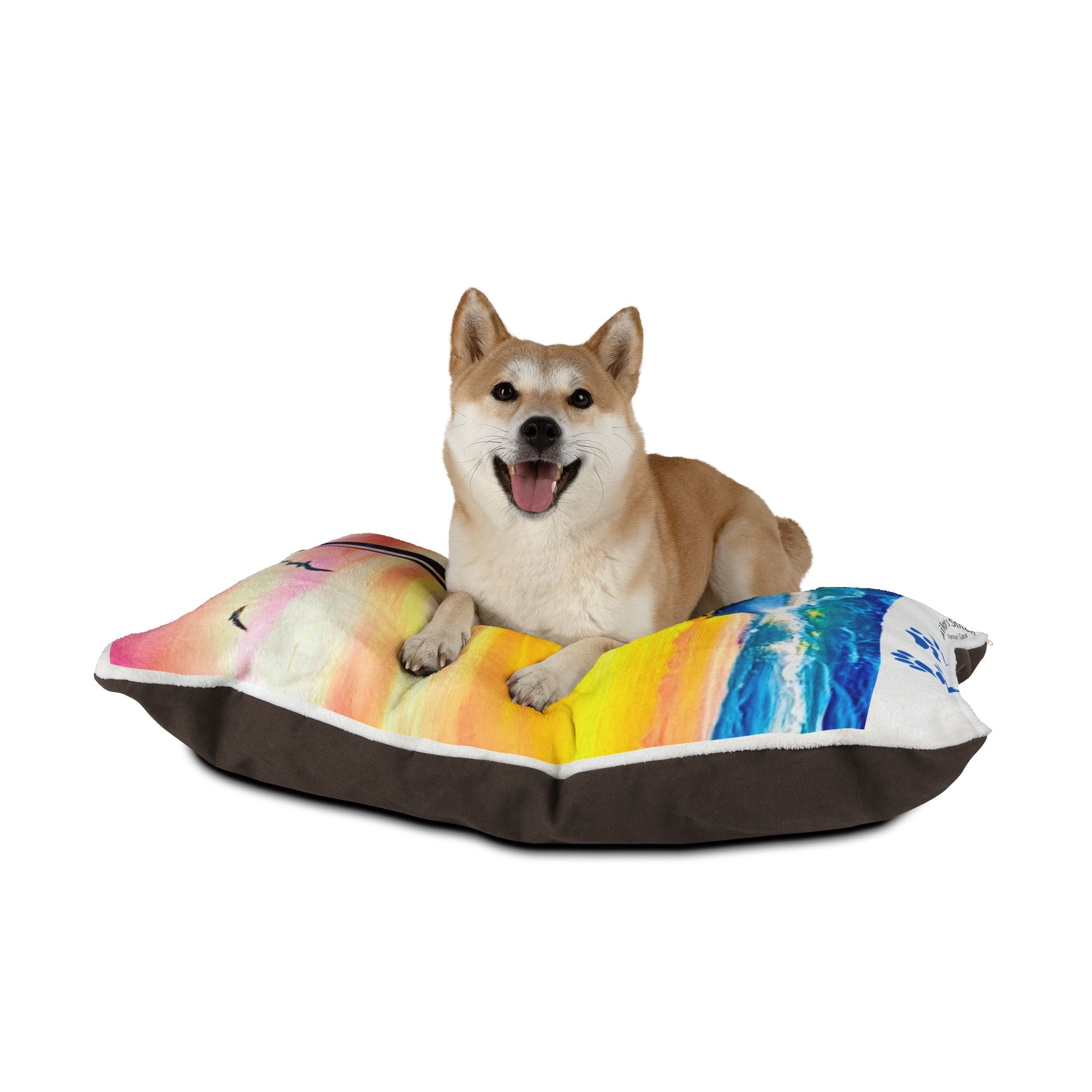 Sailors Stitch Pet Bed - Nautical Dog Cat Pillow, Cozy Pet Furniture for Home, Marine Lovers, Gift for Animal Lovers, Custom Pet Name, Pet accessories