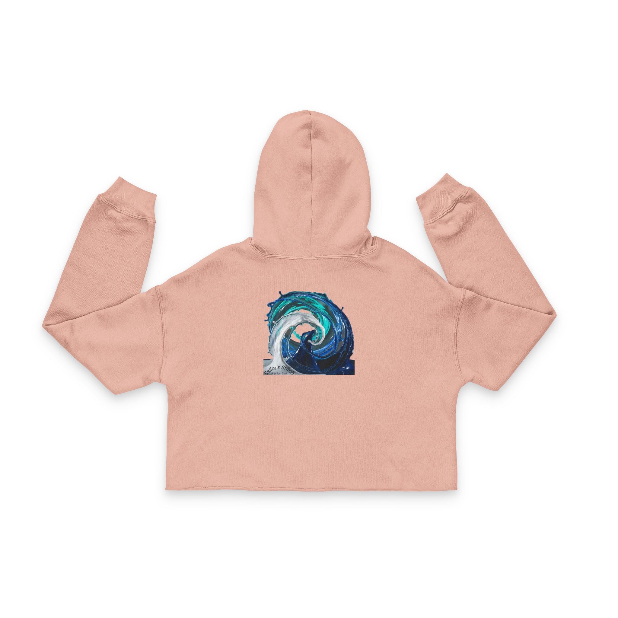 Sailor Cropped Hoodie, Sailing Sweatshirt, Nautical Sweater, Sailors Stitch Apparel, Custom Name Option, Nautical Gift for Ocean Lovers