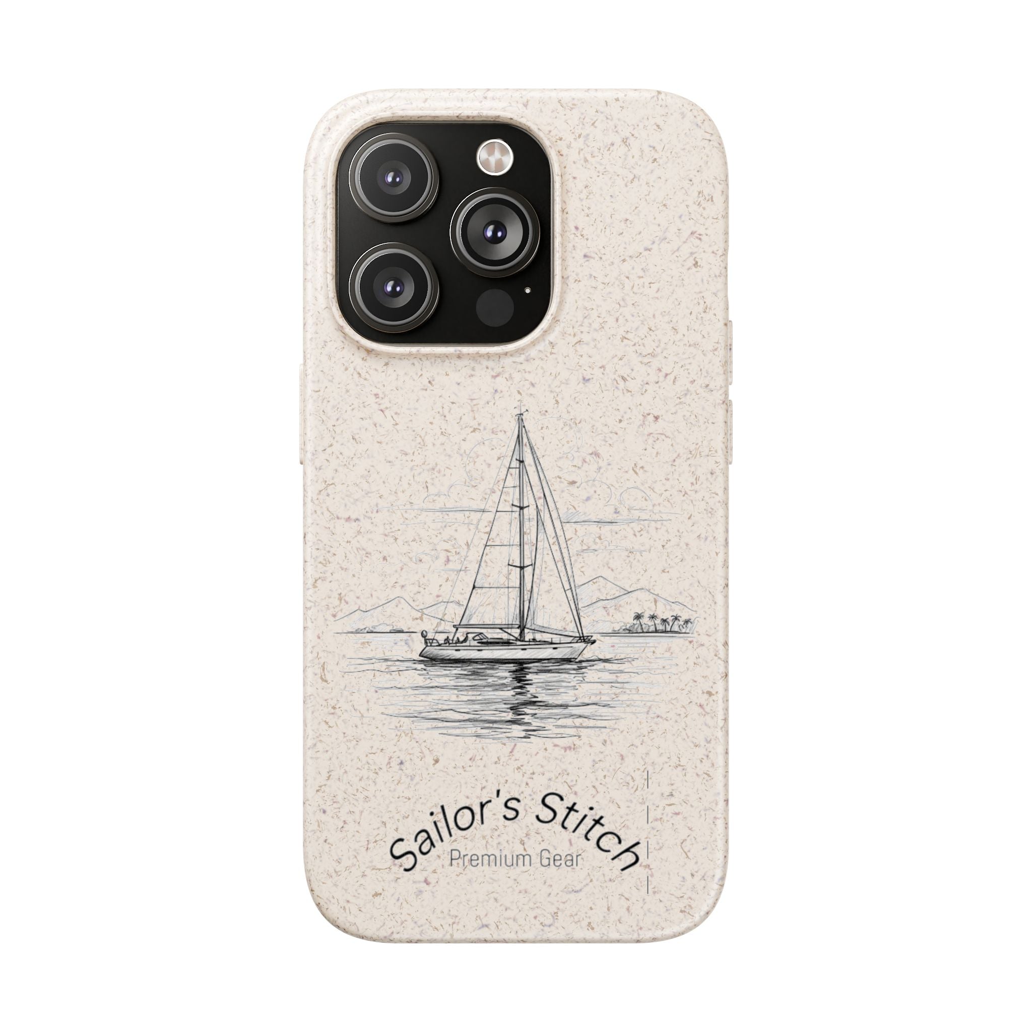 Eco-Friendly Sailboat Phone Case | Biodegradable Case, Ocean Lover Gift, Sustainable Accessories, Nature-Inspired Phone Cover