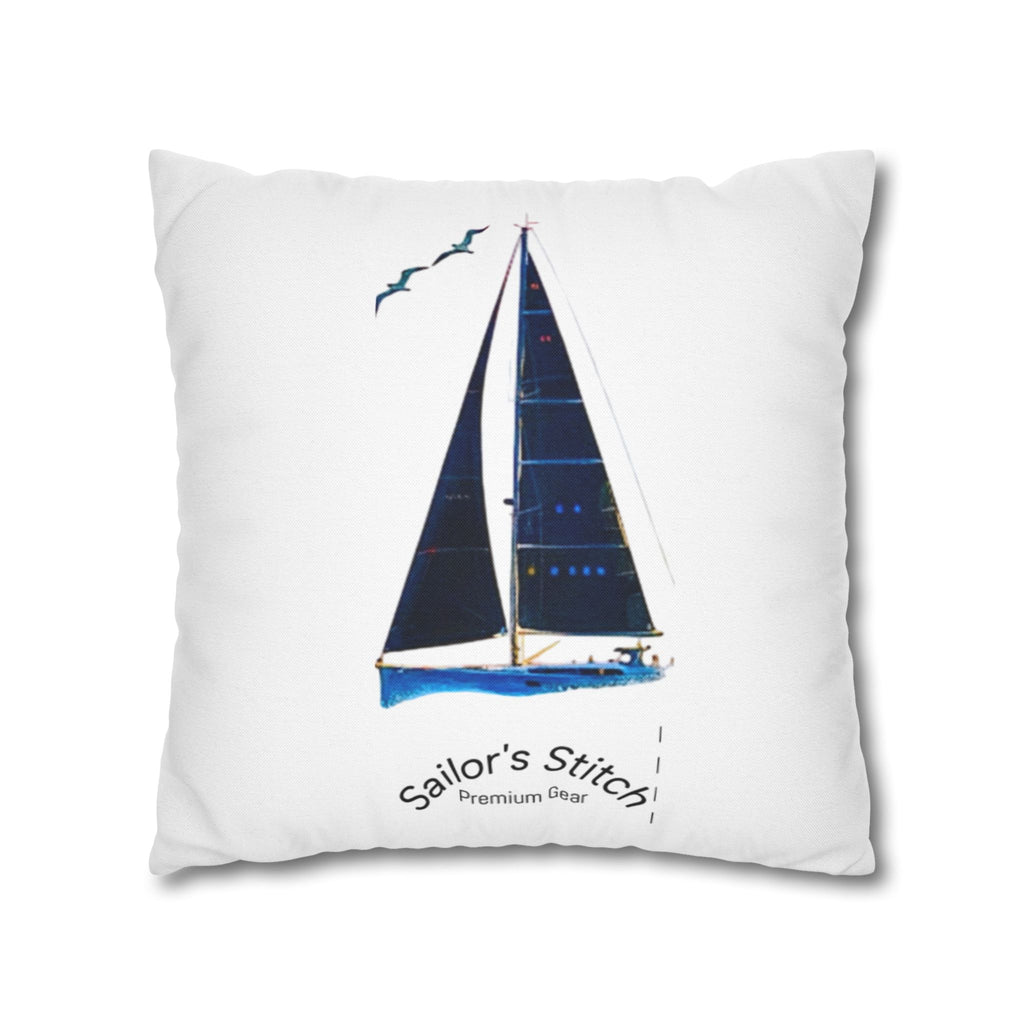Sailors Stitch Cushion Cover Pillowcase - Coastal Home Decor, Beach House Accessories, Sailor Gift, Custom Name, Ocean-Inspired Cushion accessories