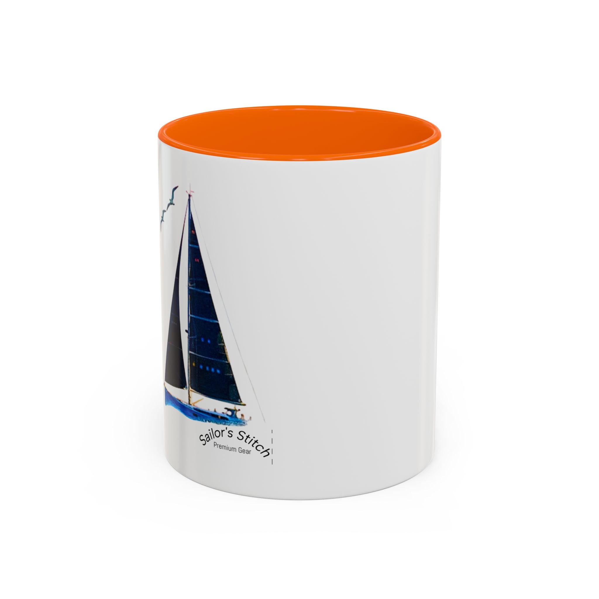 Sailing Yacht Mug, Nautical Coffee Cup, Ocean Lover Gift, Sailboat Tea Mug, Maritime Kitchen Decor, Sailor Mugs, Beach Theme Cup