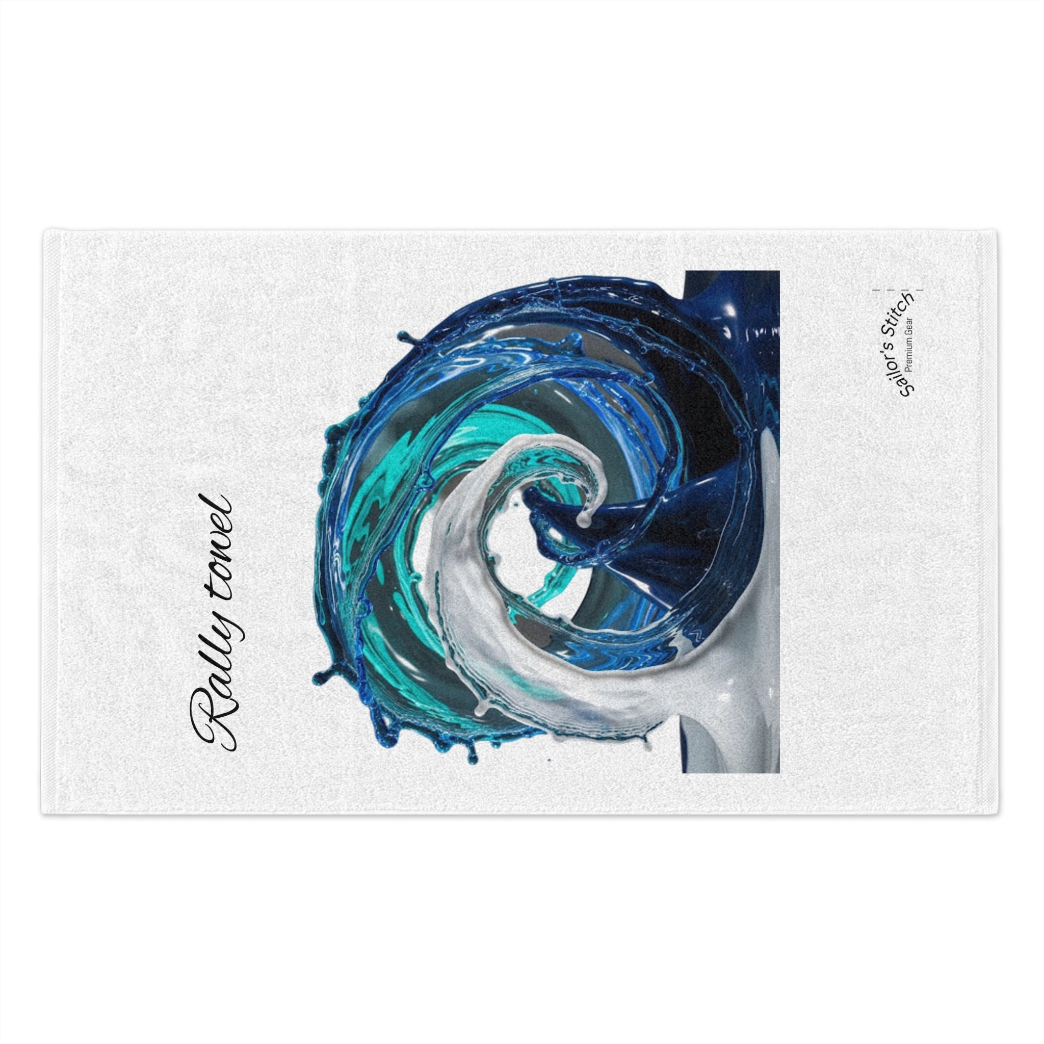 Vibrant Sailing Wave Rally Towel - Beach Decor, Outdoor Events, Gifts for Sailors, Summer Fun, Nautical Accessories