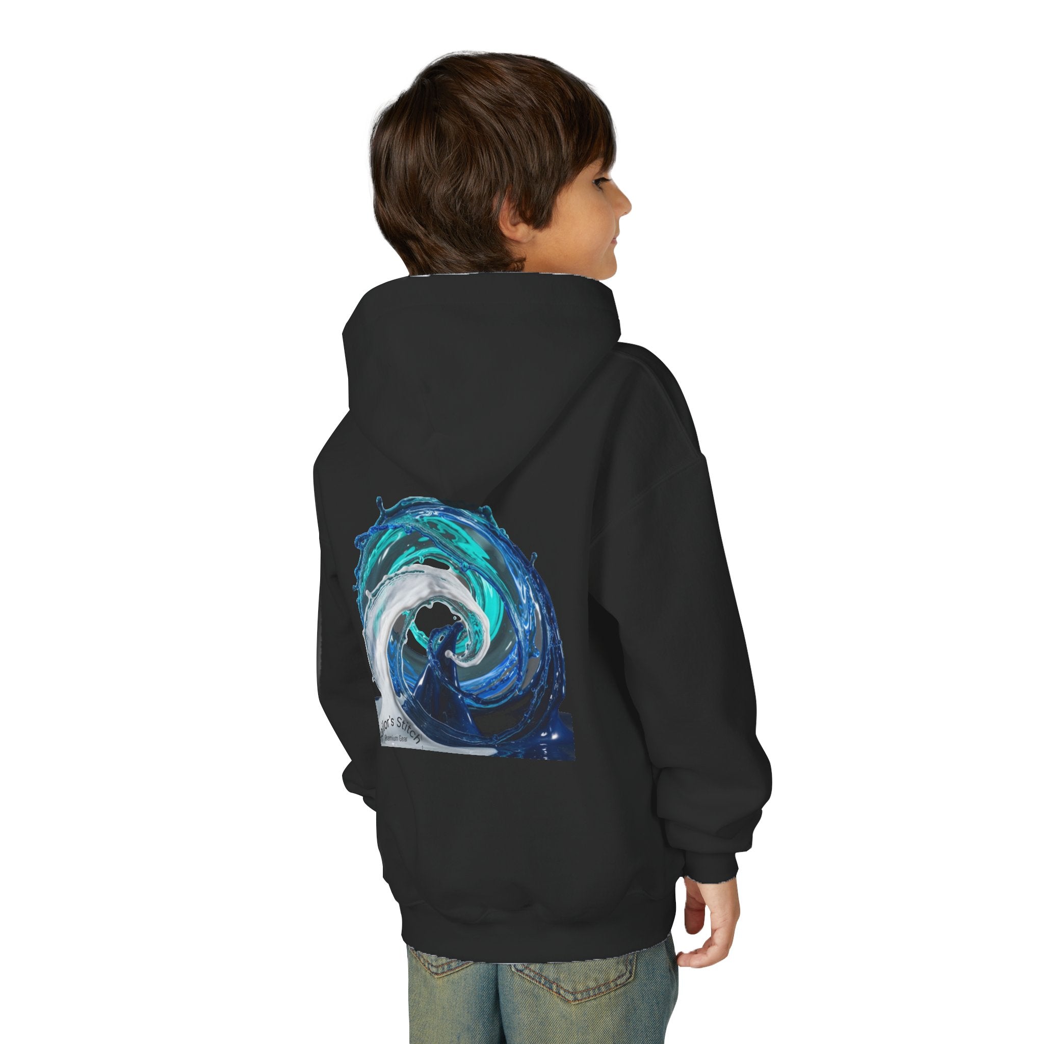 Yacht Wave Heavy Blend Hoodie - Nautical Sweatshirt for Ocean Lovers, Custom name option, Sailors, Sea Enthusiasts - Boat apparel, Jumper, Maritime Pullover,
