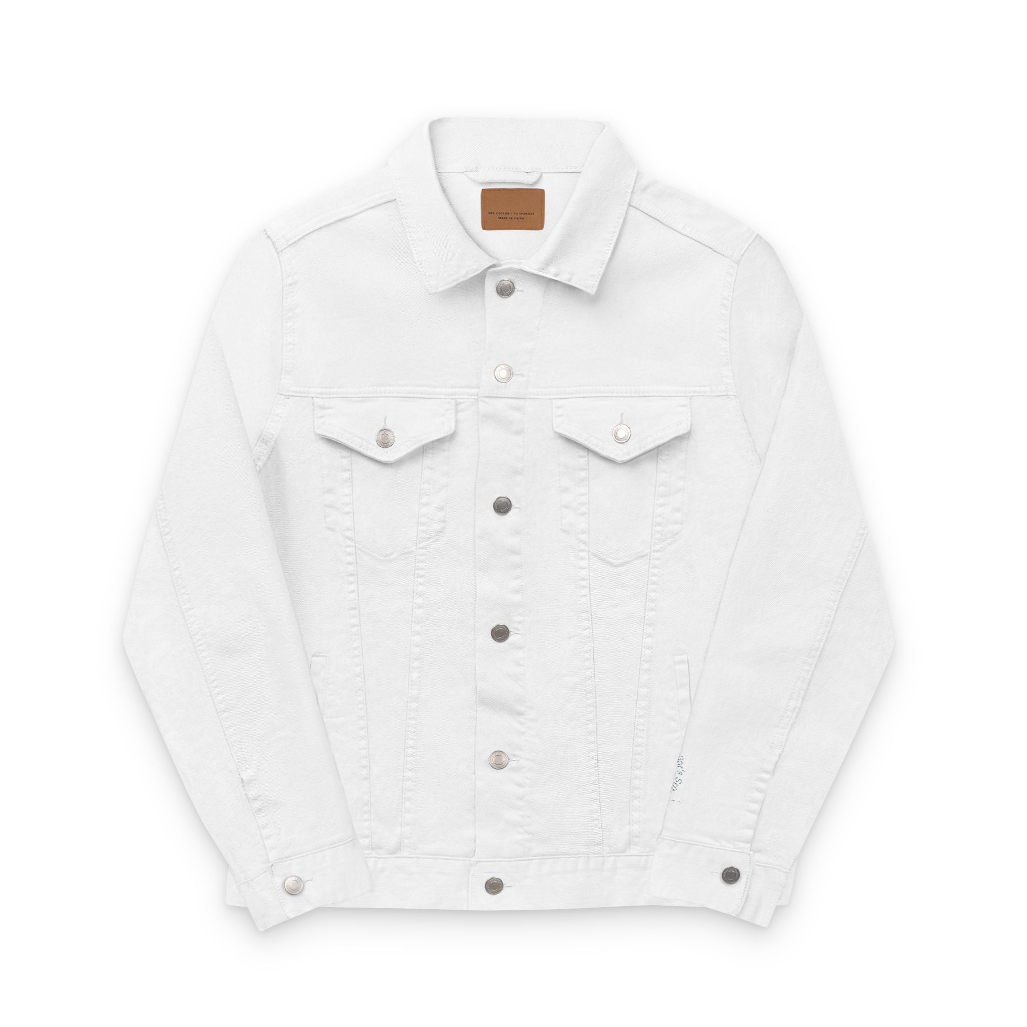 Unisex Embroidered Denim Pop Art Sailor  Jacket, Casual Outerwear, Summer Layering, Perfect for Festivals, Unique Gift Idea, Nautical apparel