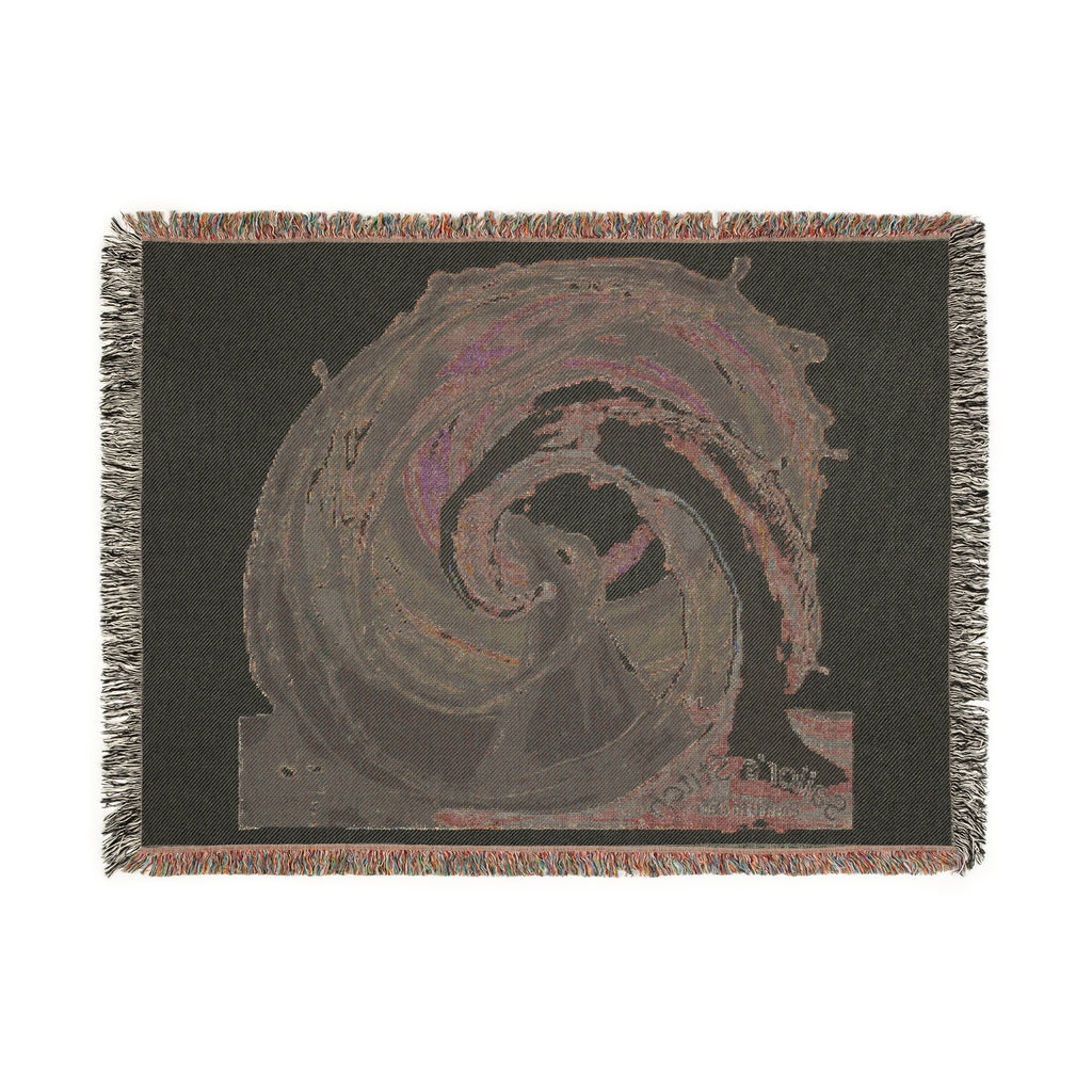 Nautical Wave Woven Blanket with Scenic Bridge Design, Perfect for Home Decor, Gift for Nature Lovers, Cozy Nights, and Relaxation, Saloon & cabin accessories