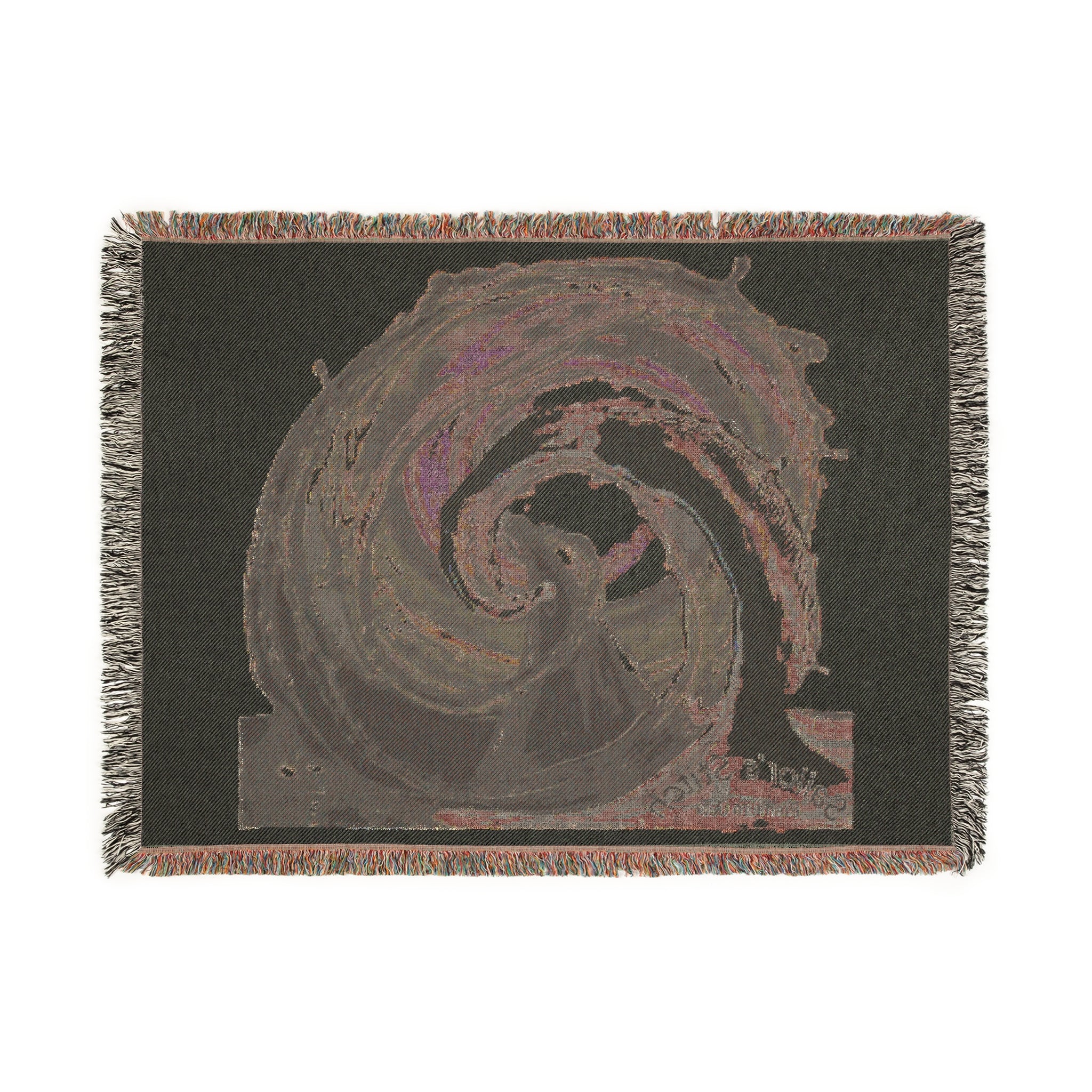 Nautical Wave Woven Blanket with Scenic Bridge Design, Perfect for Home Decor, Gift for Nature Lovers, Cozy Nights, and Relaxation, Saloon & cabin accessories