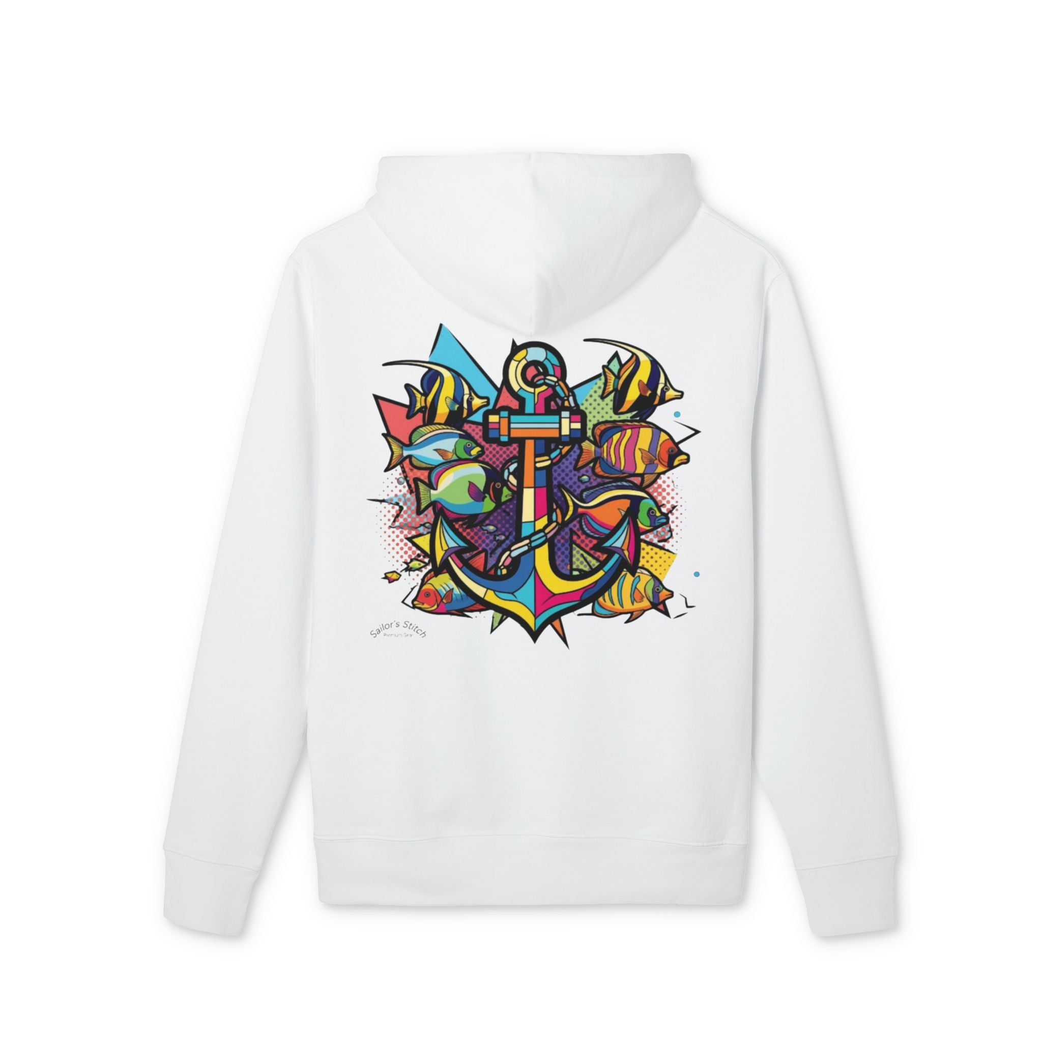 Pop Art Anchor Sailing Adventure Hoodie - Unisex, Nautical Gift, Ocean Lover Apparel, Custom Name Option, Perfect for Sailing, Nautical apparel