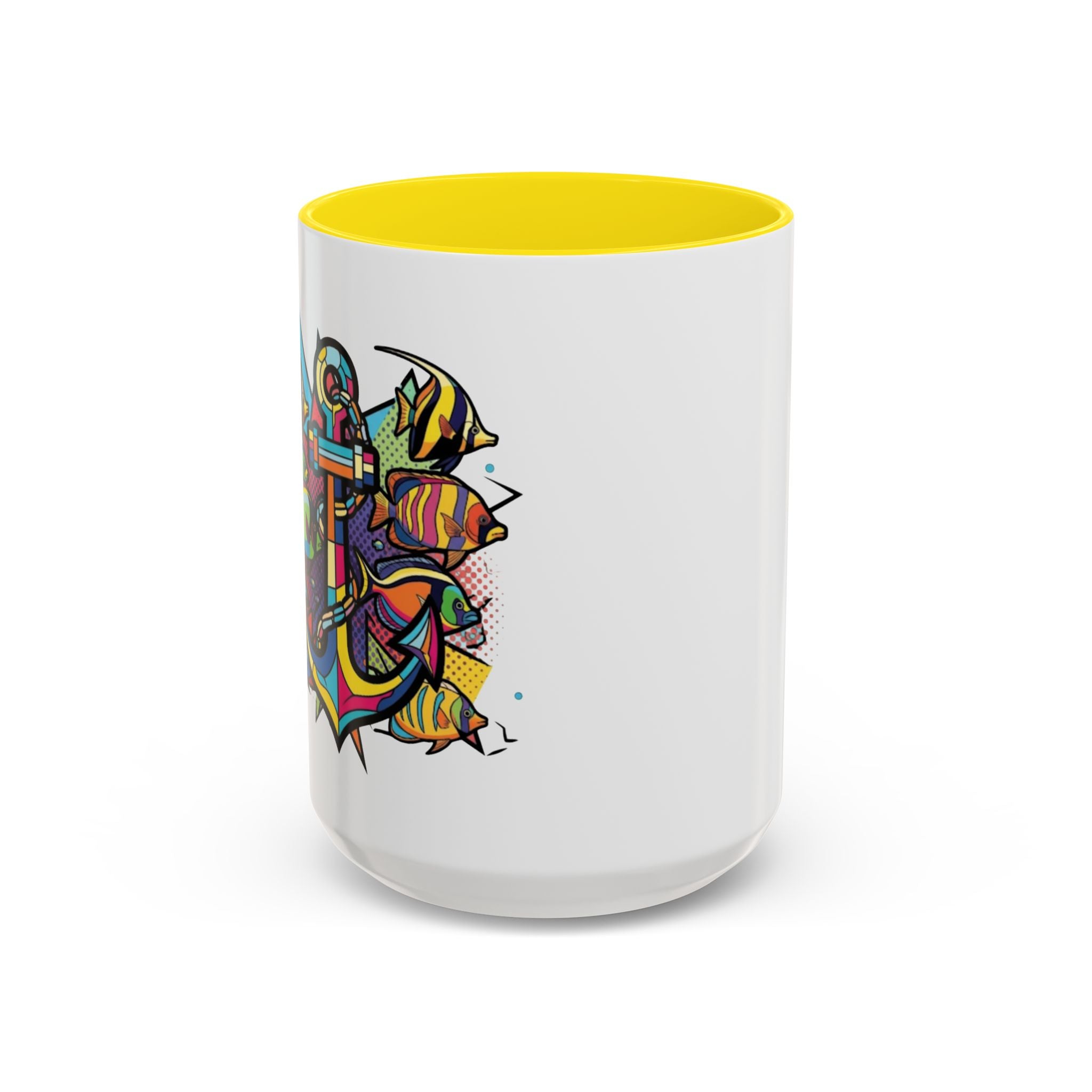 Pop Art Anchor Sailing Mug, Nautical Coffee Cup, Ocean Lover Gift, Sailboat Tea Mug, Maritime Kitchen Decor, Sailor Mugs, Beach Theme Cup, Galley accessories