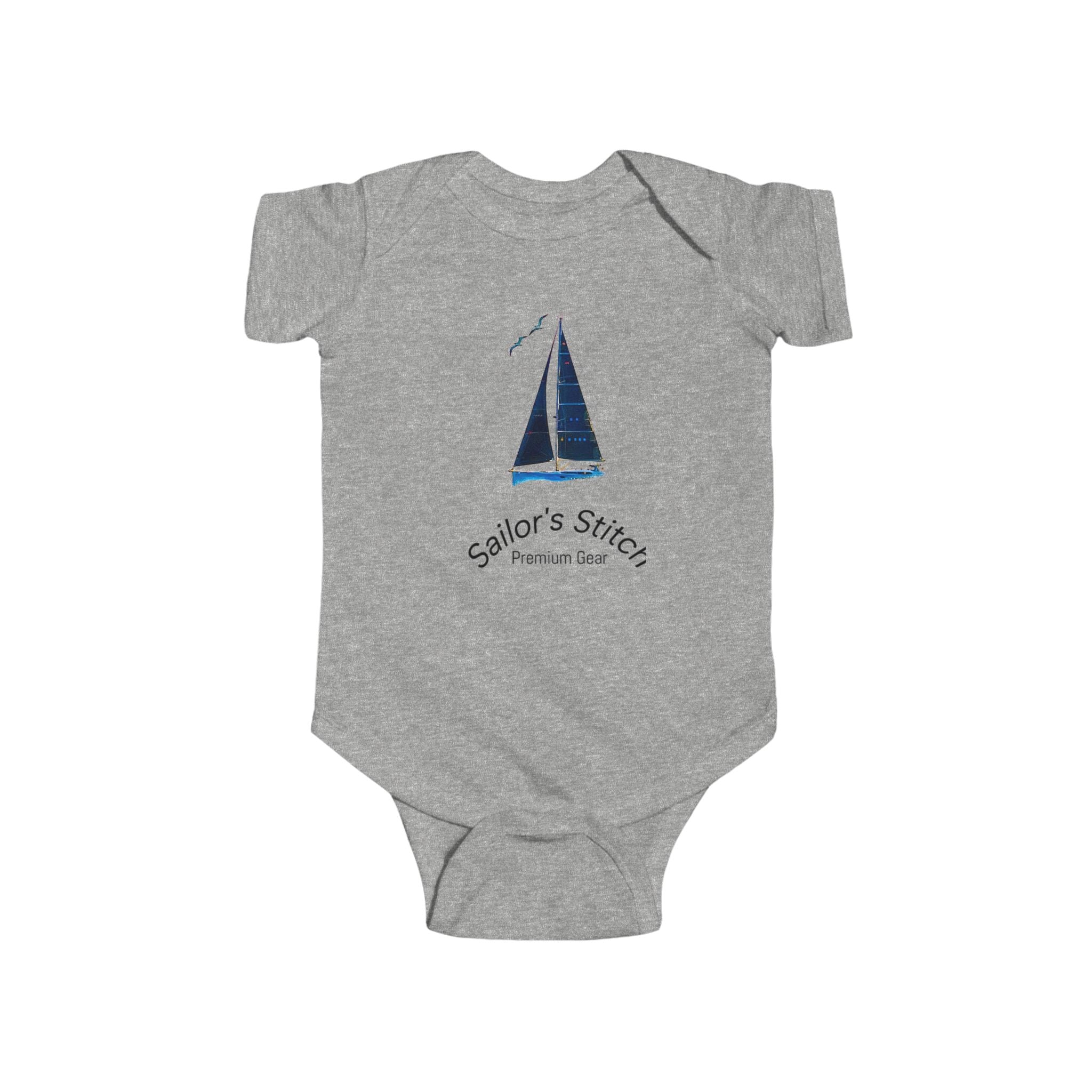 Yacht Baby Suit Infant Bodysuit - Nautical Baby Outfit, Sailor Baby Costume, Baby Shower Gift, Newborn Romper, Baby Boy Sailor Clothing