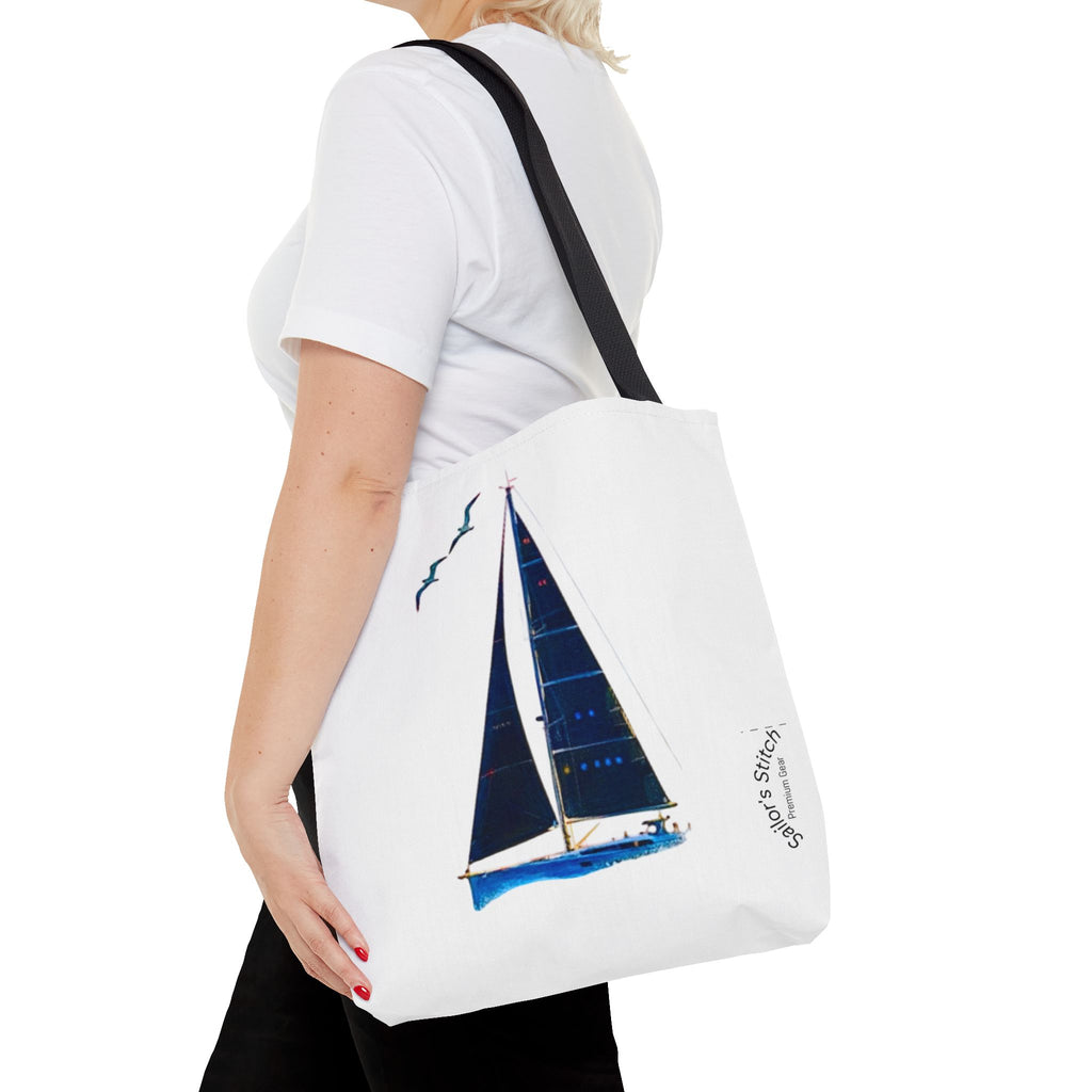 Sailor’s Stitch Yacht Art Anchor Tote Sack Bag, Beach Bag, Summer Accessory, Nautical Gift, Reusable Shopping Tote, Art Print Handbag, Nautical accessories, Sailor’s sack bag,