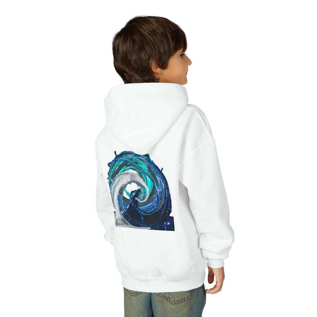 Yacht Wave Heavy Blend Hoodie - Nautical Sweatshirt for Ocean Lovers, Custom name option, Sailors, Sea Enthusiasts - Boat apparel, Jumper, Maritime Pullover,