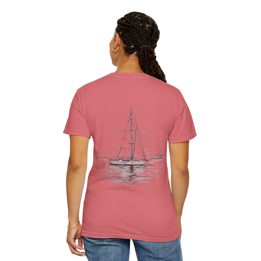 Sailing Yacht T-Shirt, Sailor Tee for Ocean Lovers, Nautical Vibes, Beachwear, Unisex T-Shirt, Gift for Boating Enthusiasts, Sailing apparel