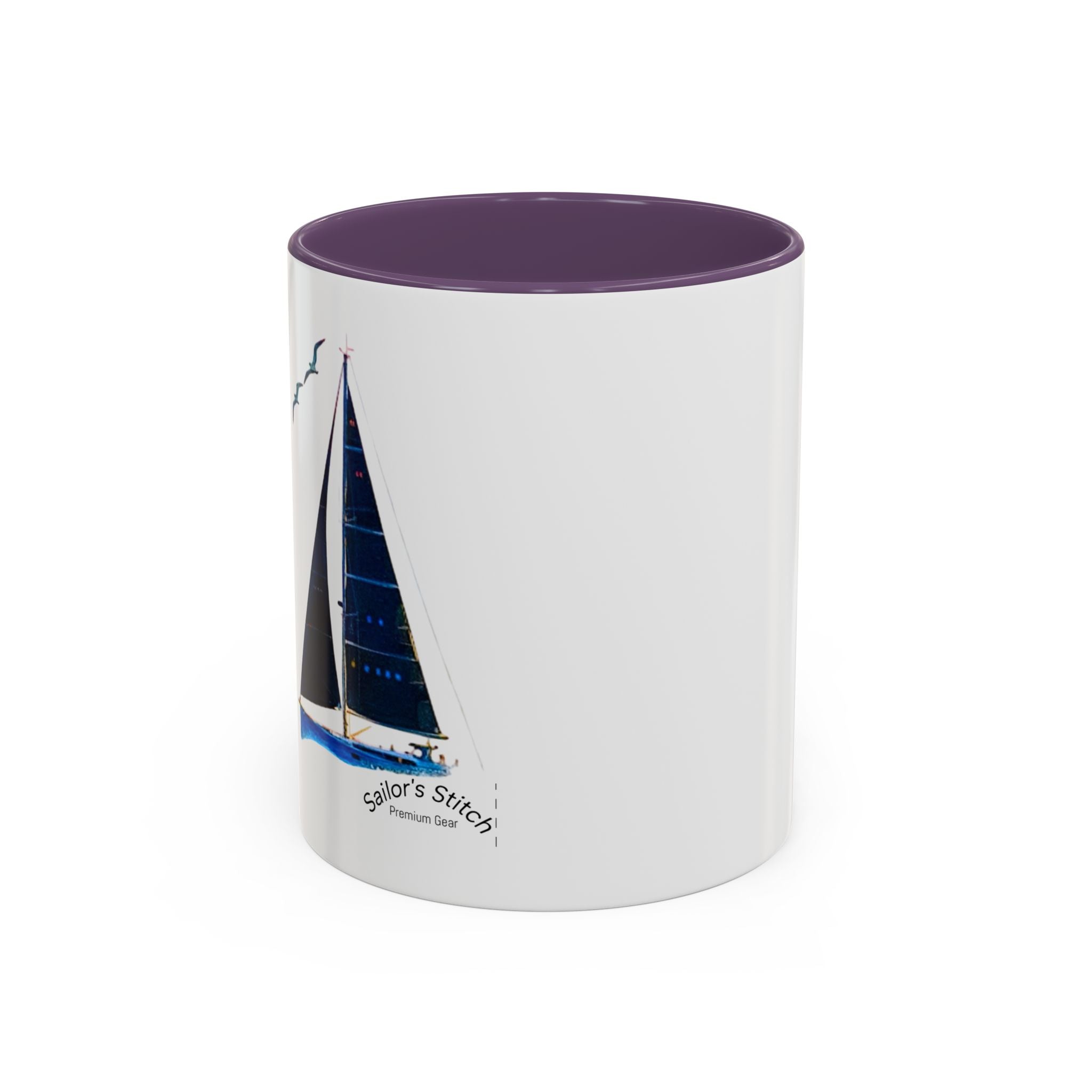 Sailing Yacht Mug, Nautical Coffee Cup, Ocean Lover Gift, Sailboat Tea Mug, Maritime Kitchen Decor, Sailor Mugs, Beach Theme Cup, Galley accessories