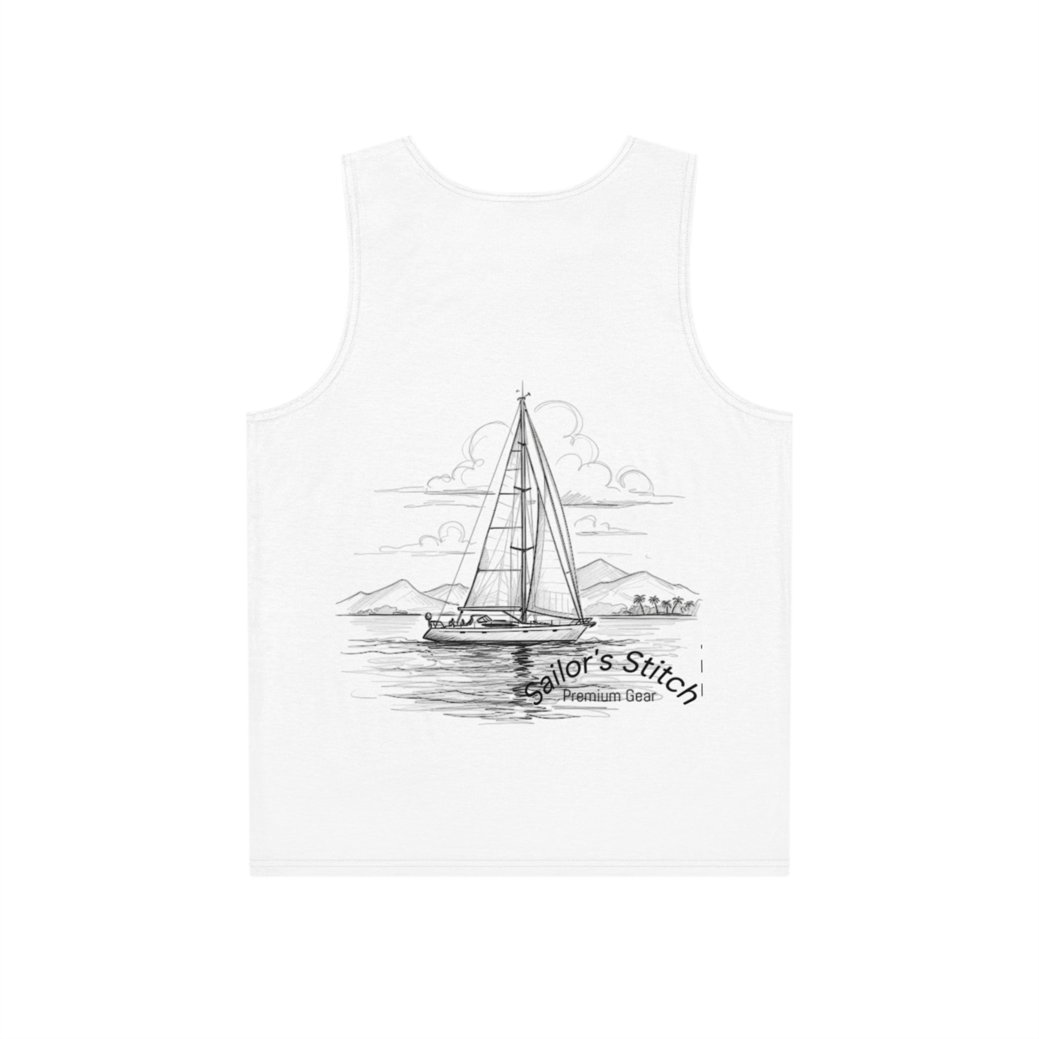 Sailing Men's Tank Top, Summer Apparel, Ocean Vibes, Beachwear, Gift for Him, Casual Wear