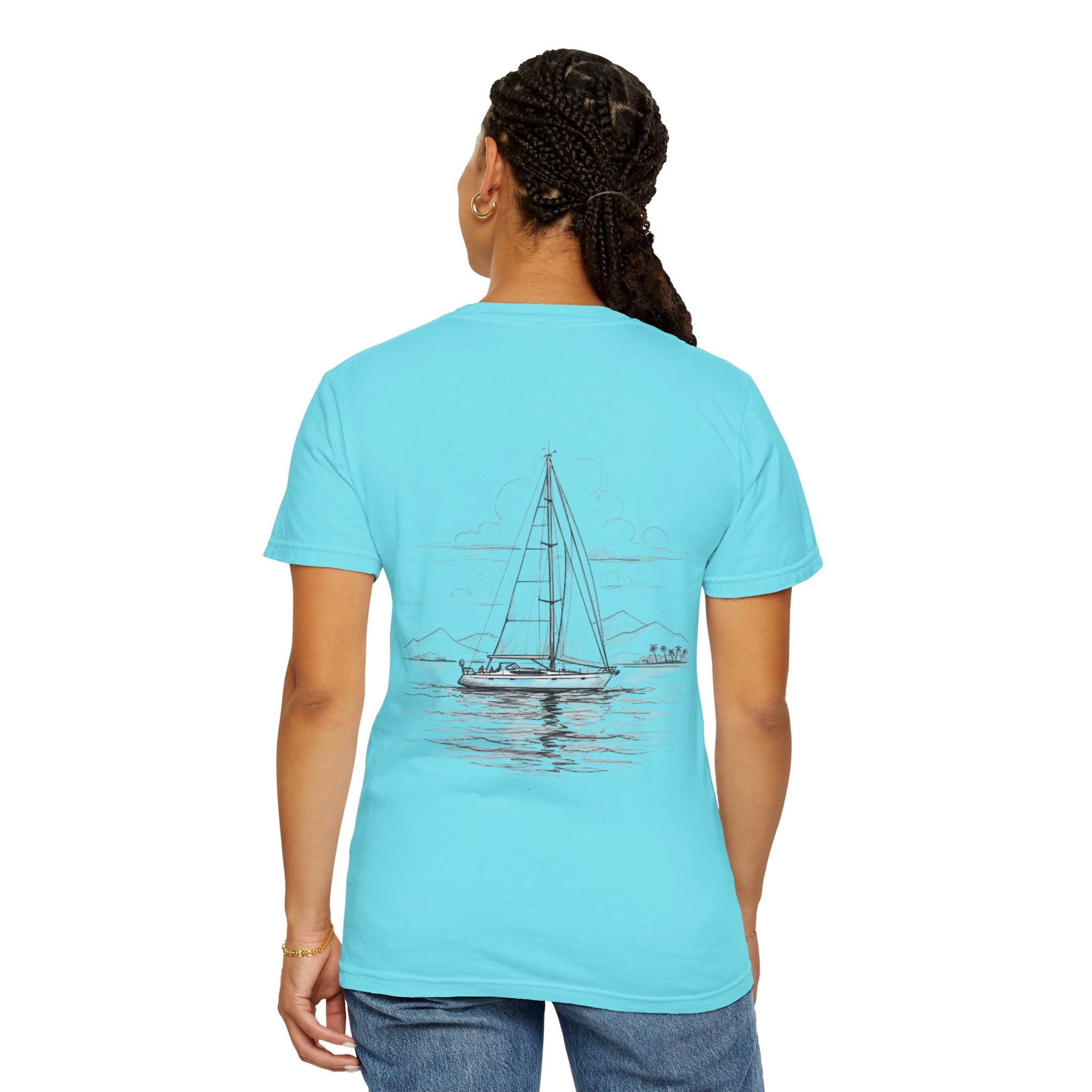 Sailing Yacht T-Shirt, Sailor Tee for Ocean Lovers, Nautical Vibes, Beachwear, Unisex T-Shirt, Gift for Boating Enthusiasts, Sailing apparel
