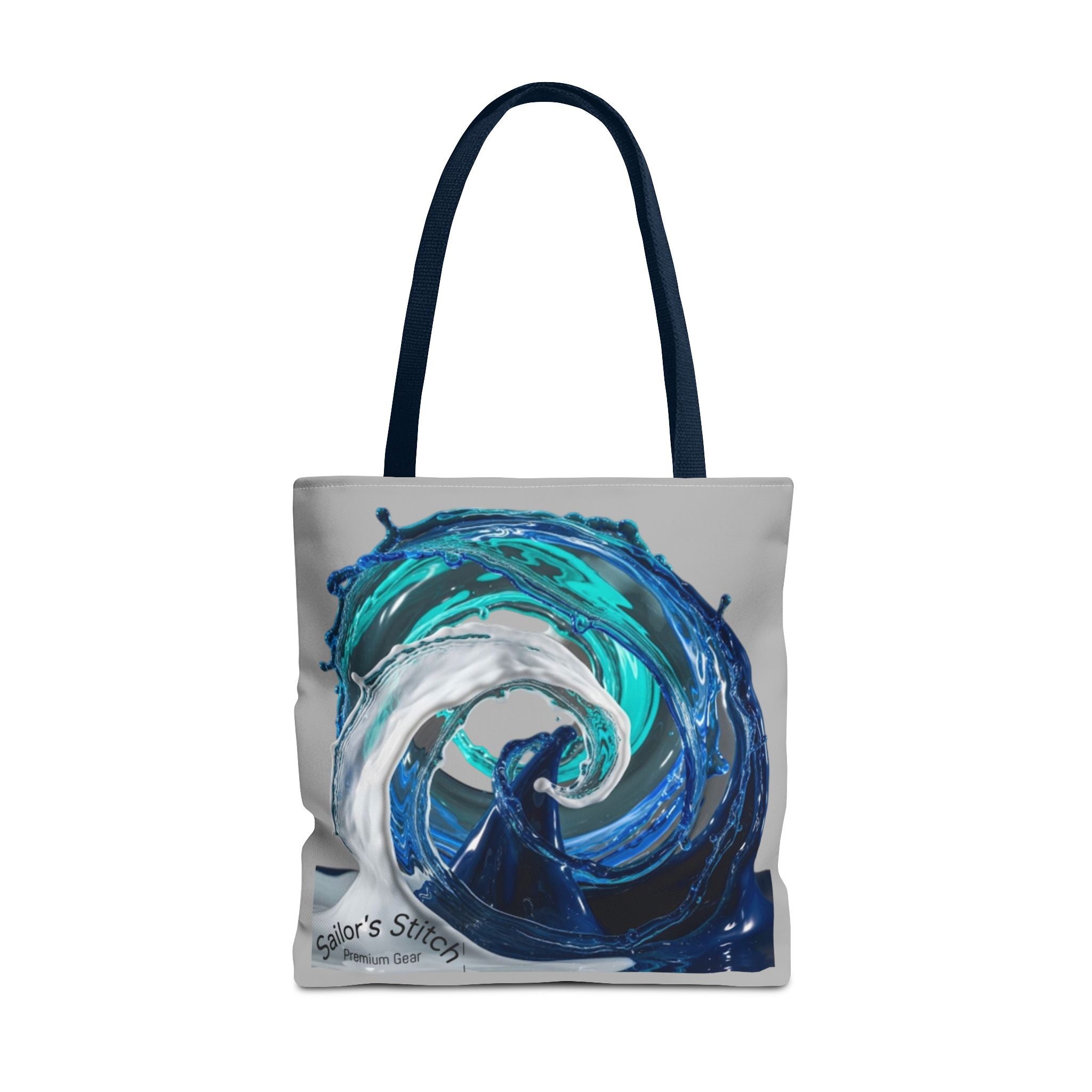 Colorful Wave Art Anchor Tote Sack Bag, Beach Bag, Summer Accessory, Nautical Gift, Reusable Shopping Tote, Art Print Handbag, Nautical gift, Sailor’s sack bag, Nautical accessories