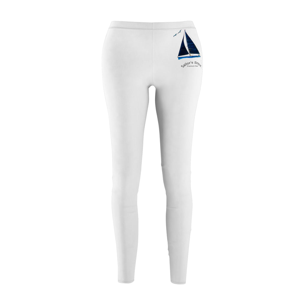 Ocean Wave Casual Leggings, Women's Leggings, Comfortable Athleisure, Trendy Workout Gear, Stylish Casual Pants, sailing apparel
