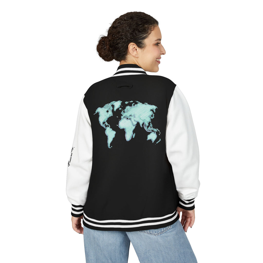 Sailors Stitch World Unisex Heavyweight Letterman Jacket Retro Vibes, Ideal for College, Sports Events, Casual Outings, and Gift outerwear