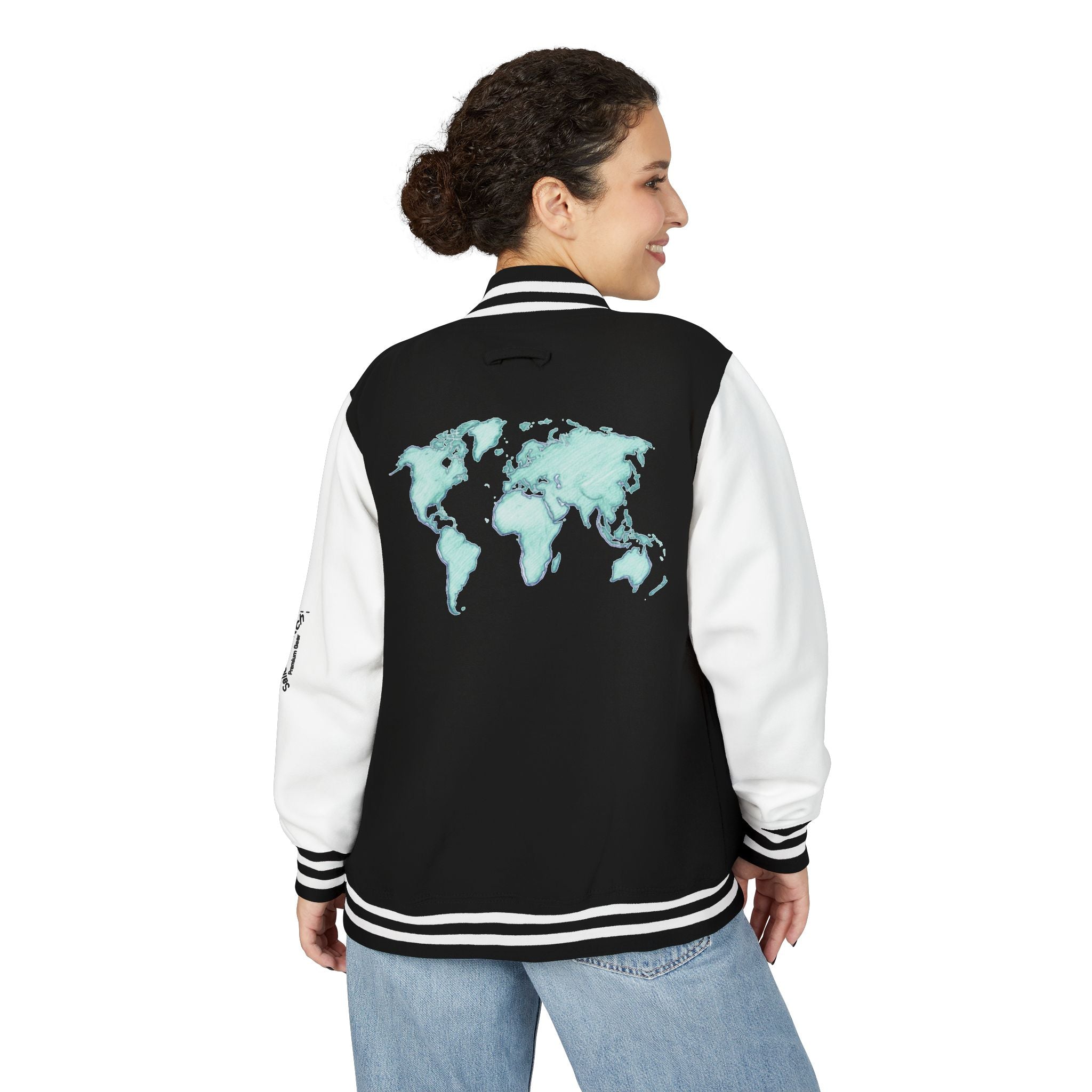 Sailors Stitch World Unisex Heavyweight Letterman Jacket Retro Vibes, Ideal for College, Sports Events, Casual Outings, and Gift outerwear