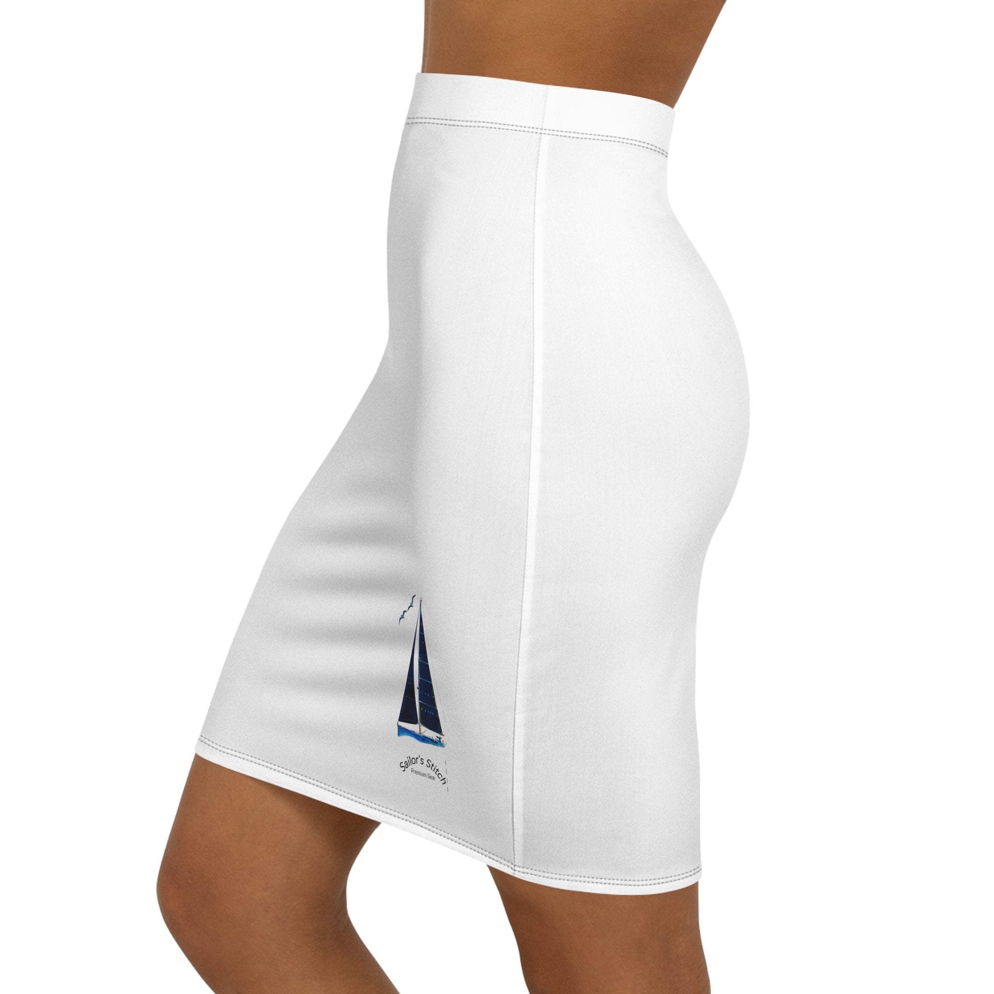 Sporty Mid-Waist Pencil Skirt, Stylish Office Wear, Summer Fashion, Nautical Vibes, Elegant Evening Outfits, Active apparel Everyday Skirt