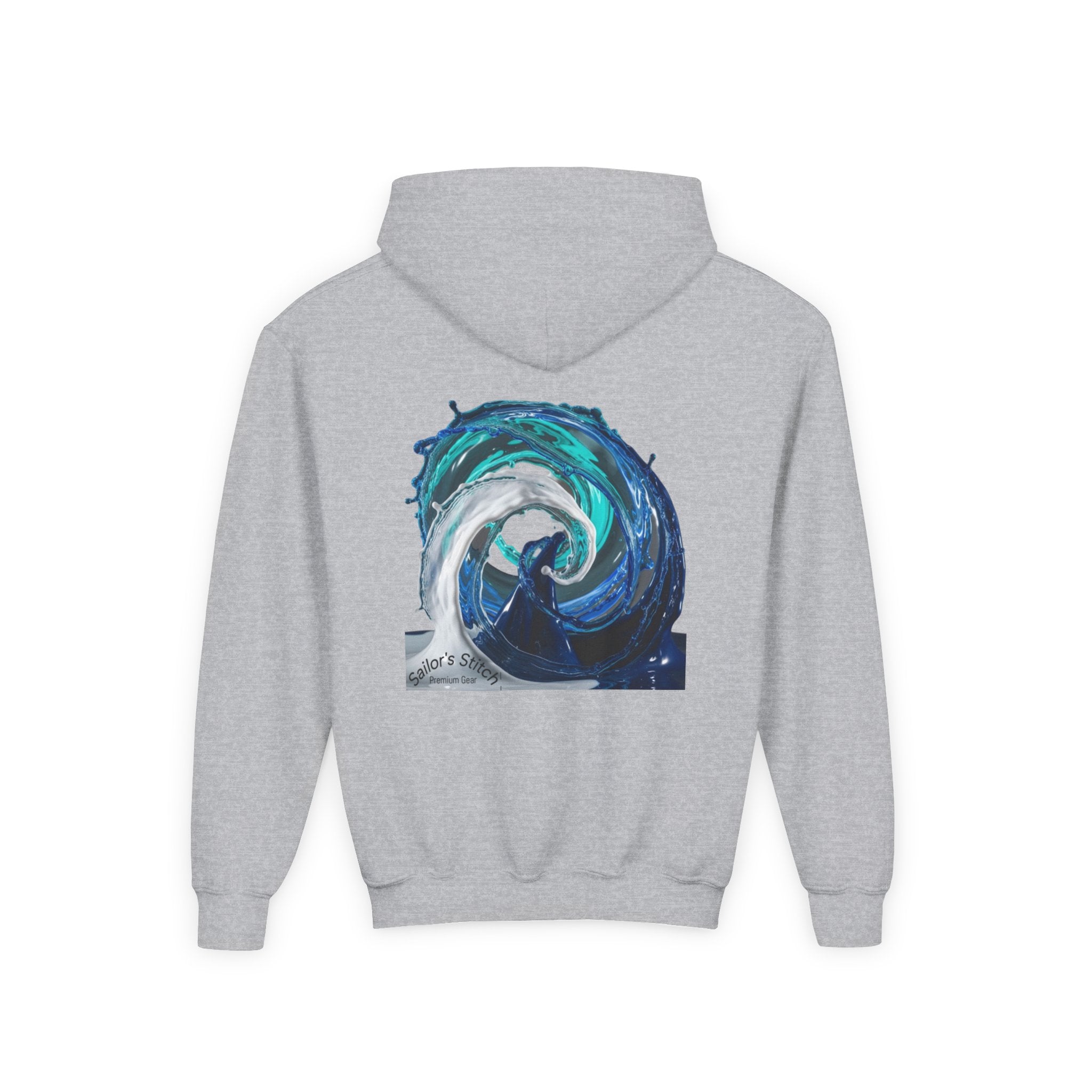Yacht Wave Heavy Blend Hoodie - Nautical Sweatshirt for Ocean Lovers, Custom name option, Sailors, Sea Enthusiasts - Boat apparel, Jumper, Maritime Pullover,