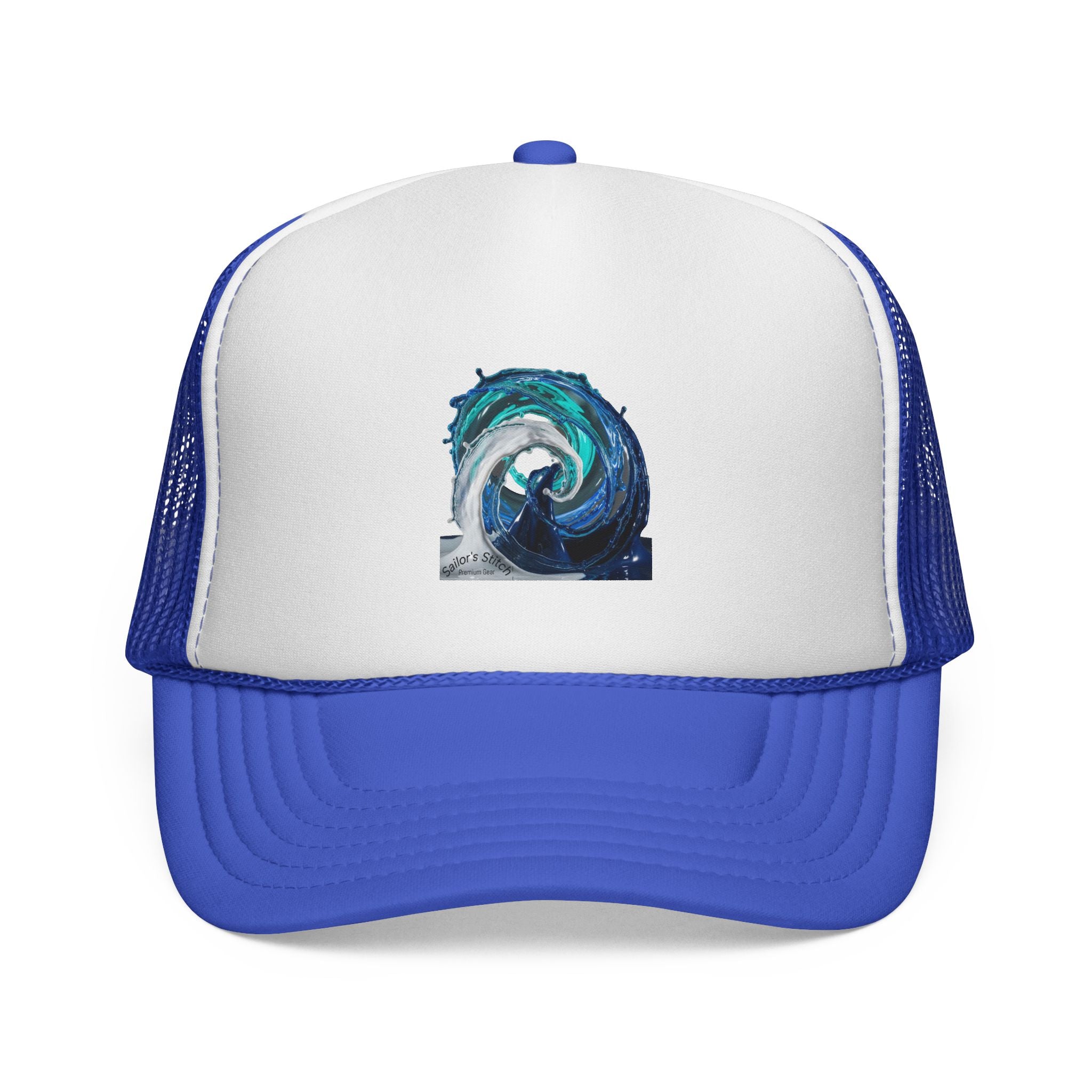 Wave Sun Shade Caps, Nautical Baseball Hat, Beach Cap, Custom name option, Sea Adventure Headwear, Ocean Lover Gift, Nautical accessories