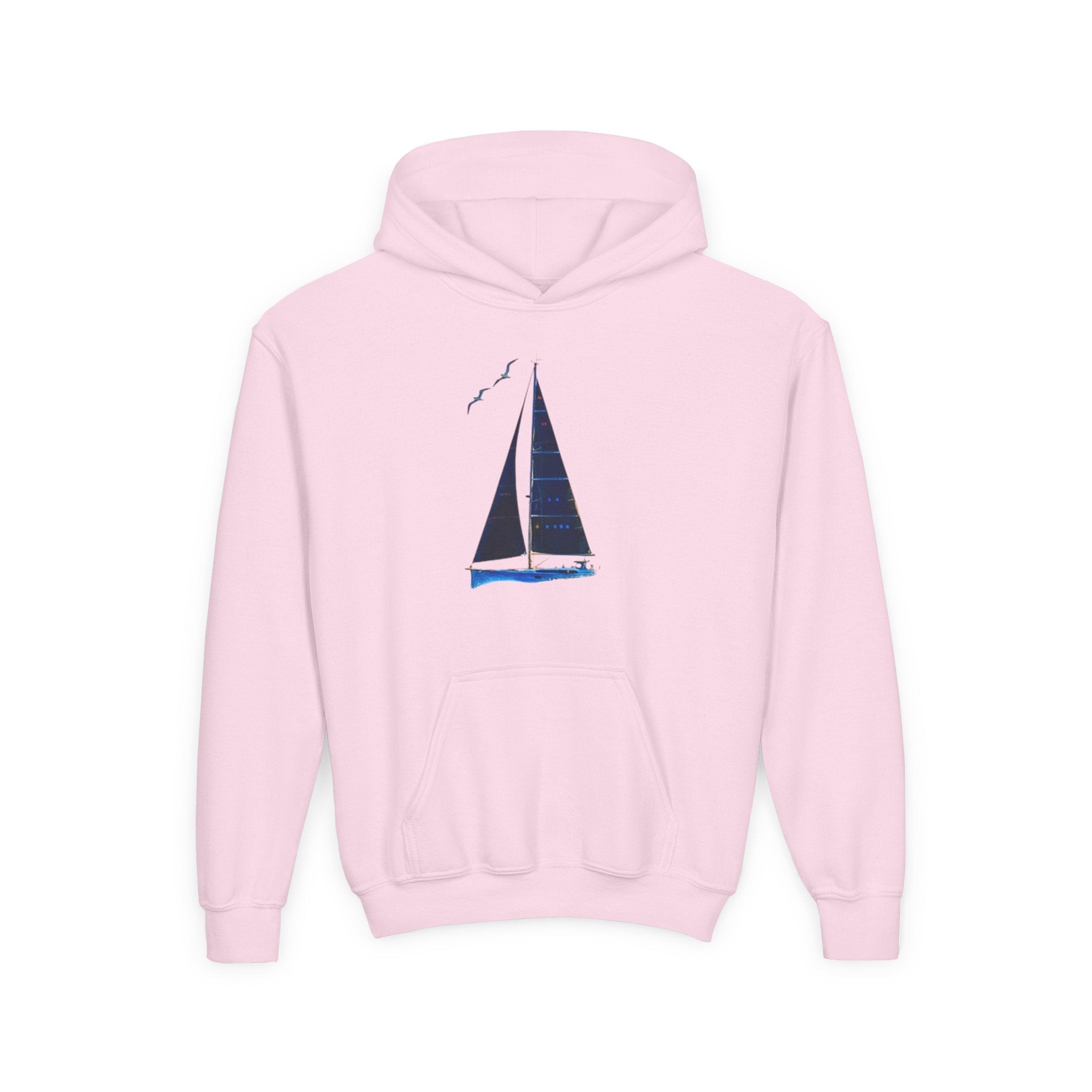 Yacht Wave Heavy Blend Hoodie - Nautical Sweatshirt for Ocean Lovers, Custom name option, Sailors, Sea Enthusiasts - Boat apparel, Jumper, Maritime Pullover,
