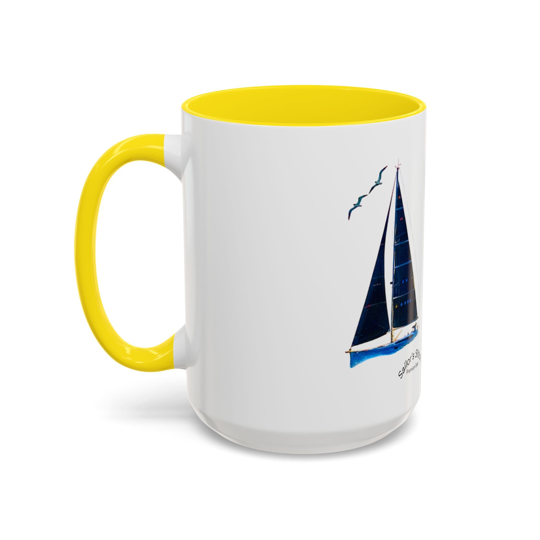 Sailing Yacht Mug, Nautical Coffee Cup, Ocean Lover Gift, Sailboat Tea Mug, Maritime Kitchen Decor, Sailor Mugs, Beach Theme Cup