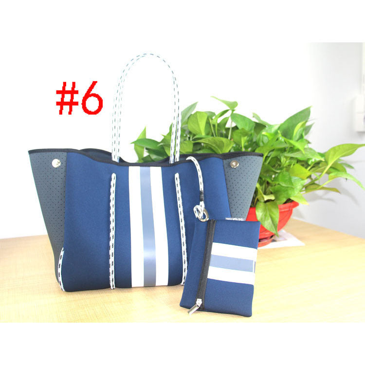 Boat Tote Bag With Matching Purse (Light Waterproof Neoprene)