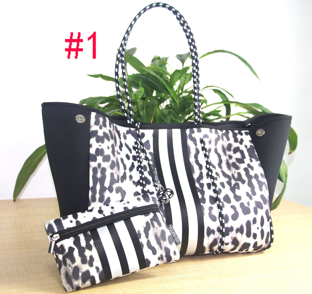 Boat Tote Bag With Matching Purse (Light Waterproof Neoprene)