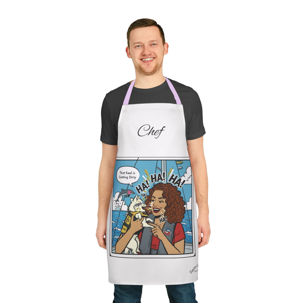 Yacht Galley Chefs Apron, Sailing Galley Custom Name Option, Kitchen Apron, Cooking Apron, Personalized Apron, Gift for Chef, Customized Apron, Boat galley accessories