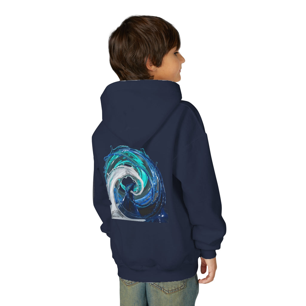 Yacht Wave Heavy Blend Hoodie - Nautical Sweatshirt for Ocean Lovers, Custom name option, Sailors, Sea Enthusiasts - Boat apparel, Jumper, Maritime Pullover,