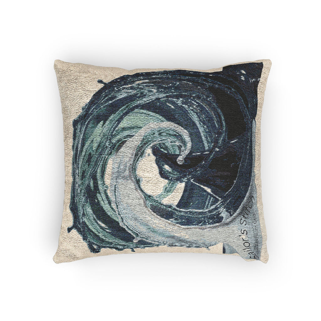 Woven Wave Pillow / Cushion, Decorative Throw Pillow, Sofa Accent, Home Decor, Gift for Her, Living Room Accessory, Saloon & Cabin accessories