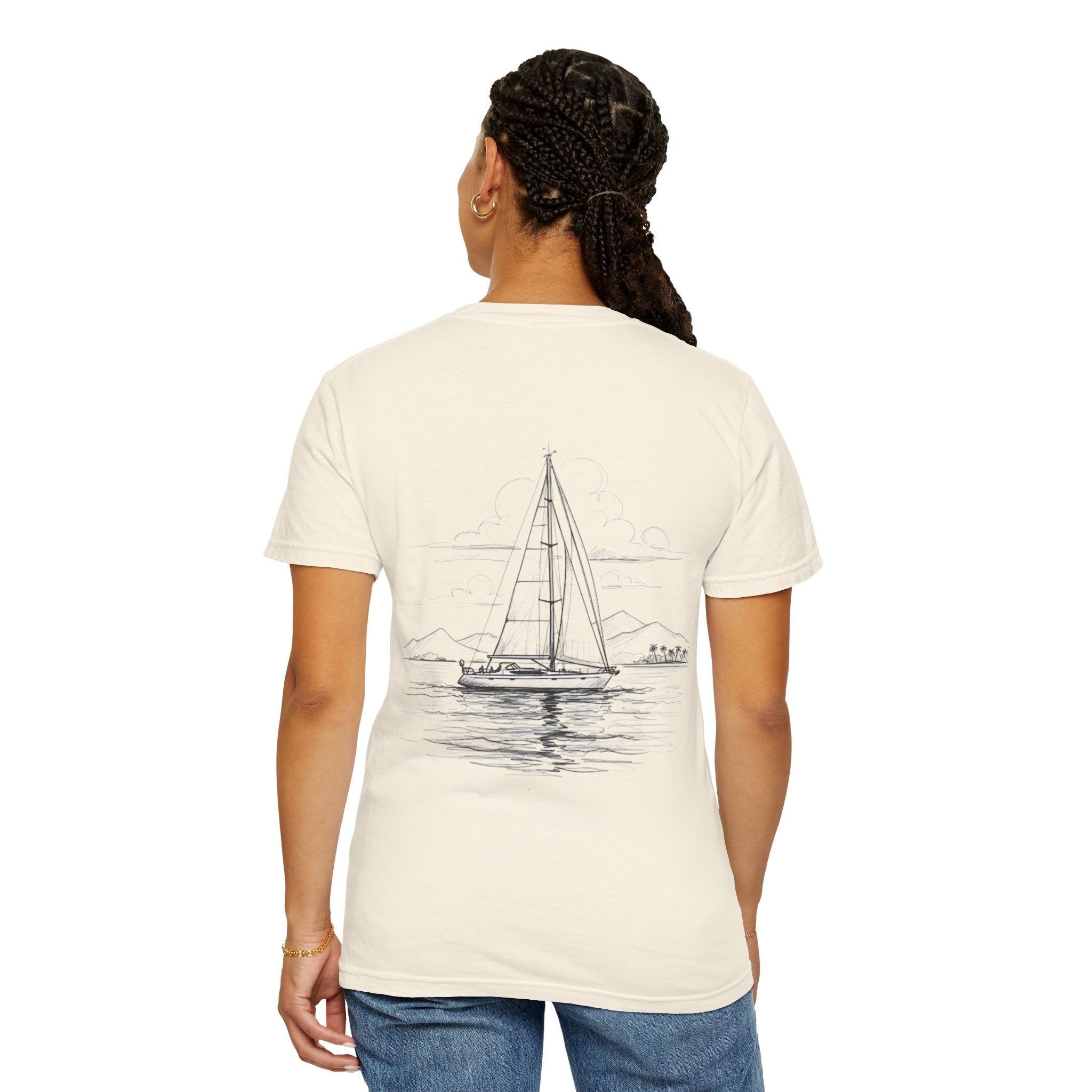 Sailing Yacht T-Shirt, Sailor Tee for Ocean Lovers, Nautical Vibes, Beachwear, Unisex T-Shirt, Gift for Boating Enthusiasts, Sailing apparel