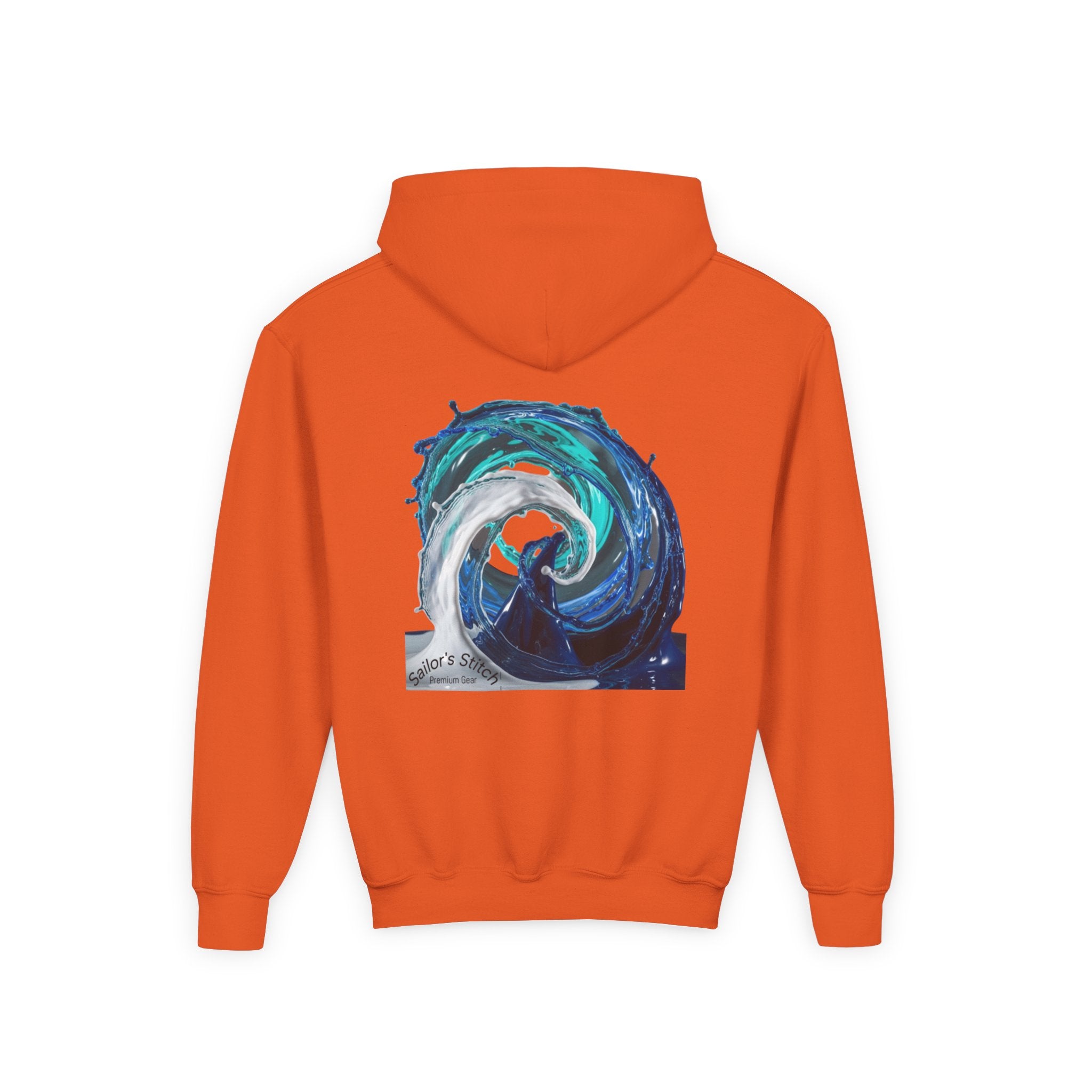Yacht Wave Heavy Blend Hoodie - Nautical Sweatshirt for Ocean Lovers, Custom name option, Sailors, Sea Enthusiasts - Boat apparel, Jumper, Maritime Pullover,