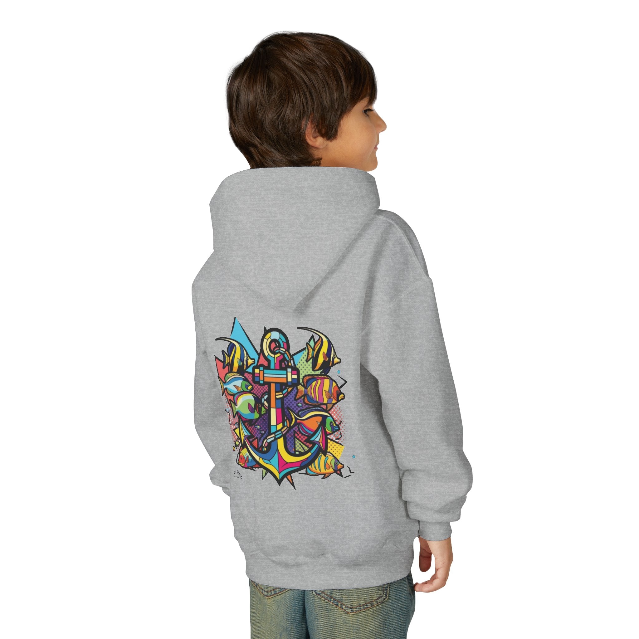 Copy of Youth Sailing Yacht, Double-sided print Sailing Heavy Blend Hoodie - Nautical Sweatshirt for Ocean Lovers, Sailors, Sea Enthusiasts - Boat Adventure Jumper, Maritime Pullover,