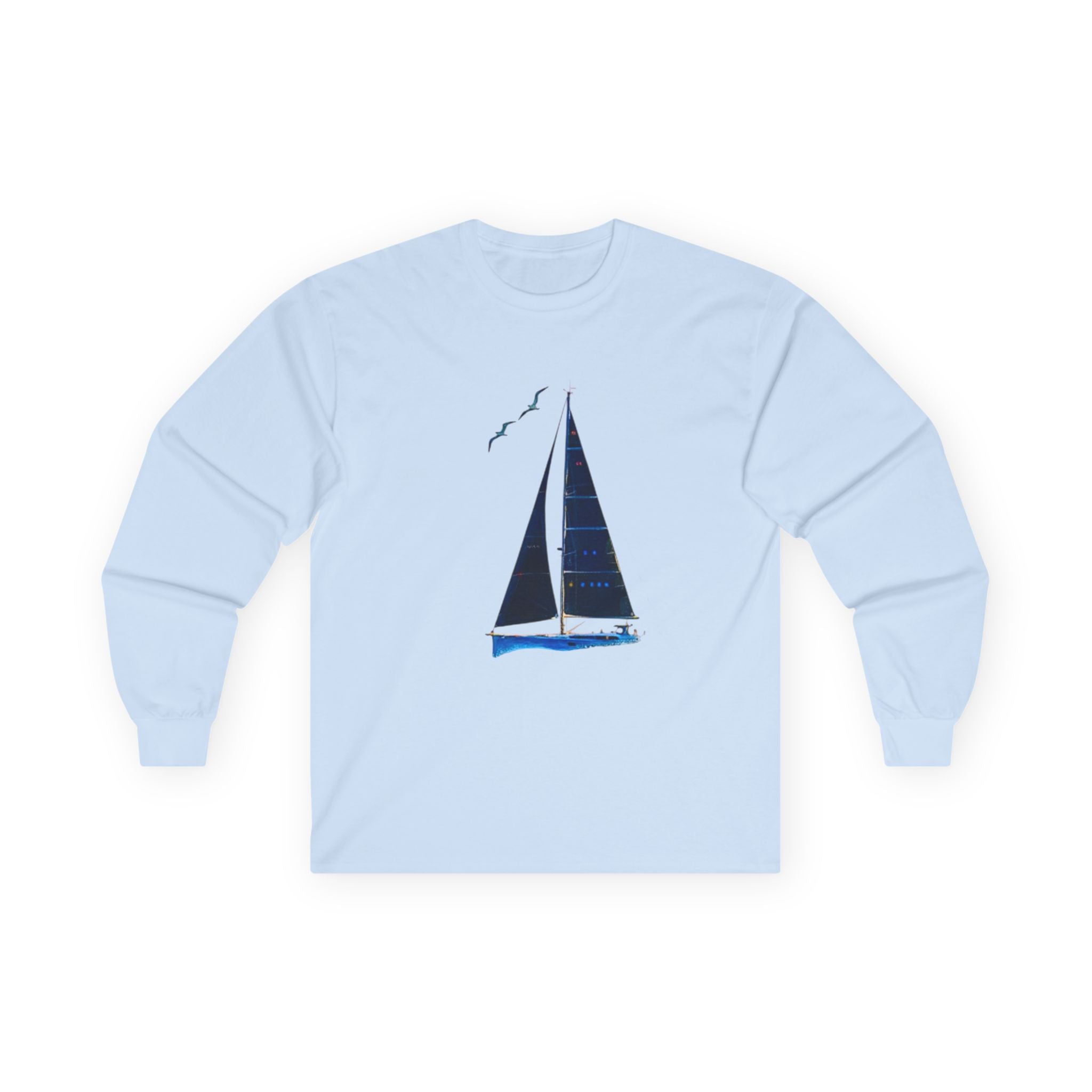 Yacht Sailing Sweatshirt - Personalisable Crew Neck Pullover, Nautical Gift, Ocean Lover Jumper, Customizable Boat Apparel, Sailor Layer, Nautical Gift