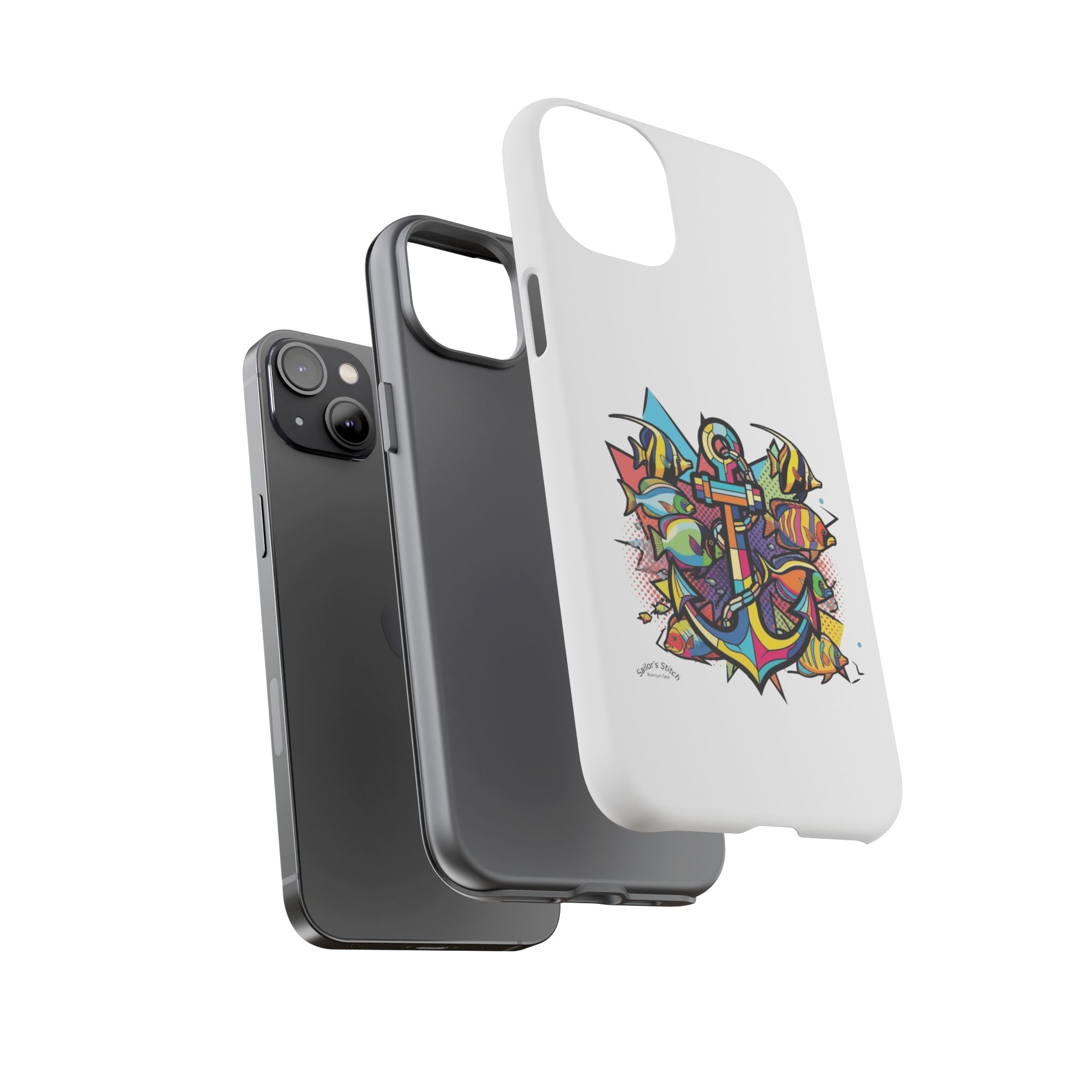 Pop Art Anchor Sailors Stitch Tough Phone Case - customisable crew name