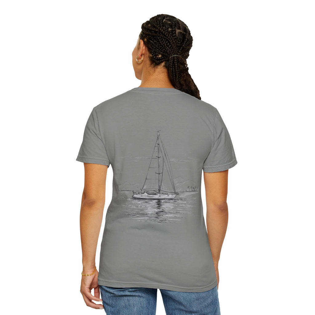 Sailing Yacht T-Shirt, Sailor Tee for Ocean Lovers, Nautical Vibes, Beachwear, Unisex T-Shirt, Gift for Boating Enthusiasts, Sailing apparel