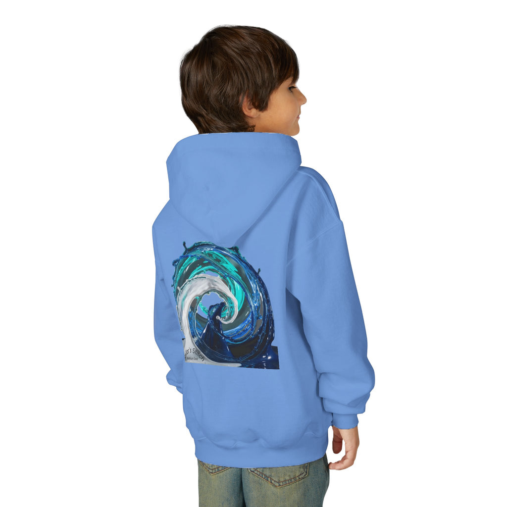 Yacht Wave Heavy Blend Hoodie - Nautical Sweatshirt for Ocean Lovers, Custom name option, Sailors, Sea Enthusiasts - Boat apparel, Jumper, Maritime Pullover,