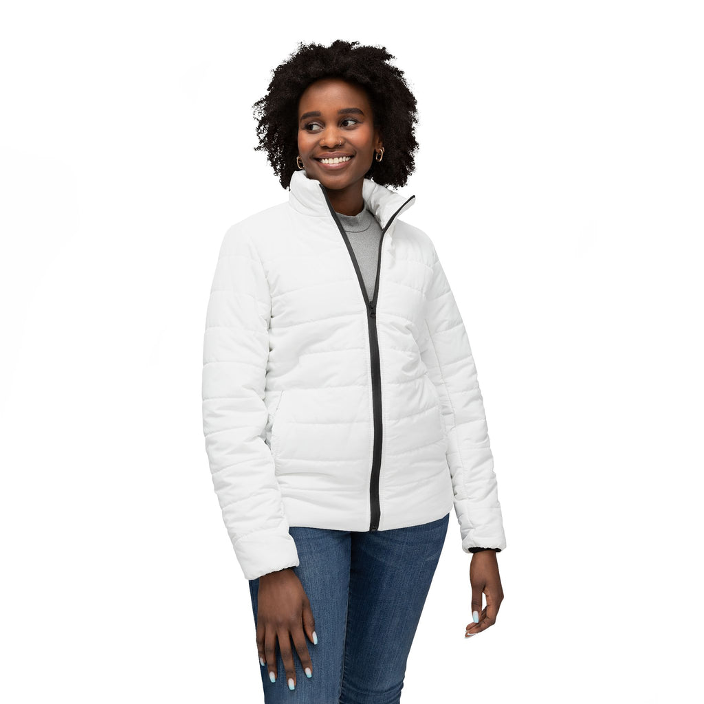 Sailboat Sketch Women’s Puffer Jacket – Nautical Apparel- Lightweight Quilted Coat.  Outerwear