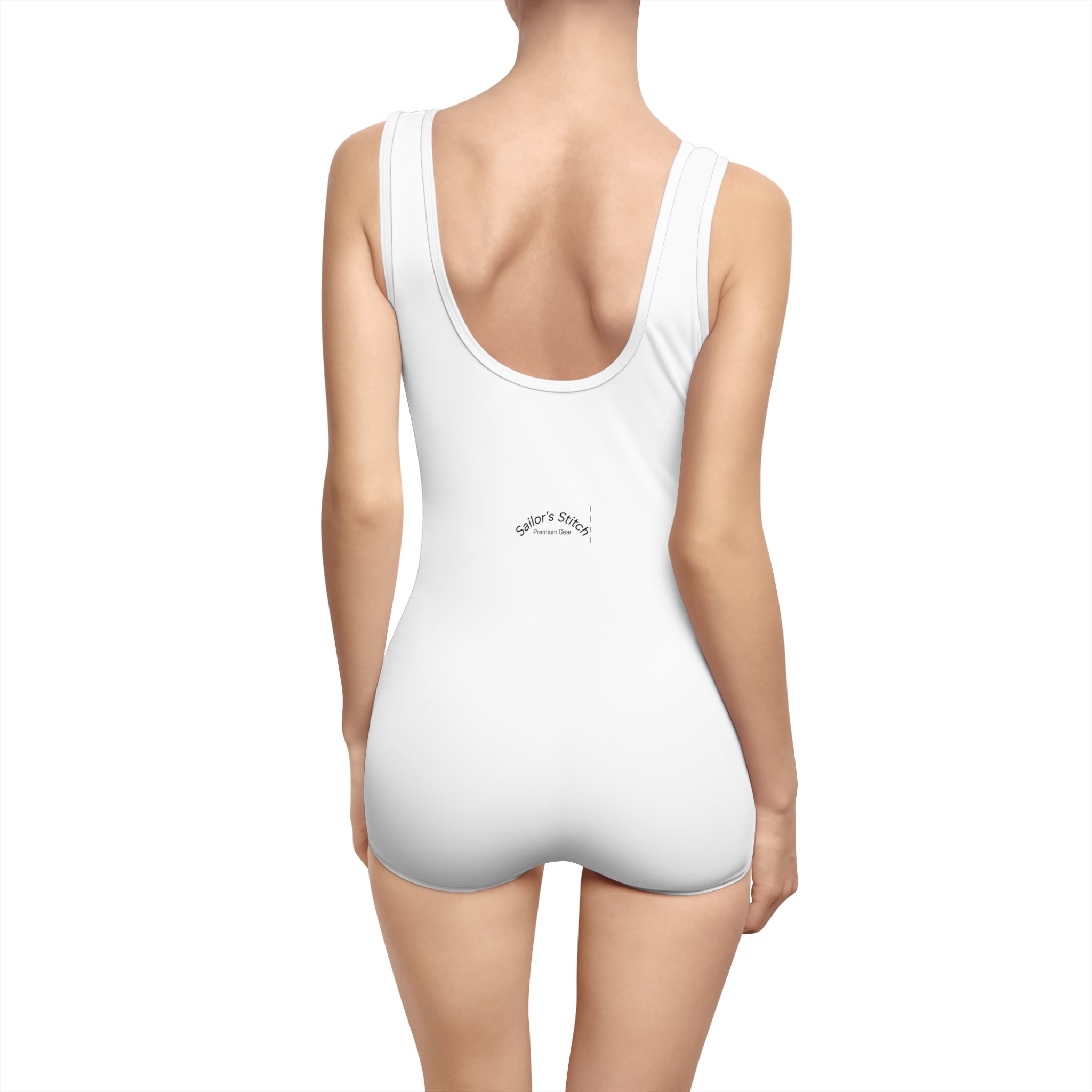 Yachtie Women's Retro Sailing Wave Swimming Suit, Summer Swimwear, Beach Holiday Attire, Pool Party Outfit, Vintage Swimsuit