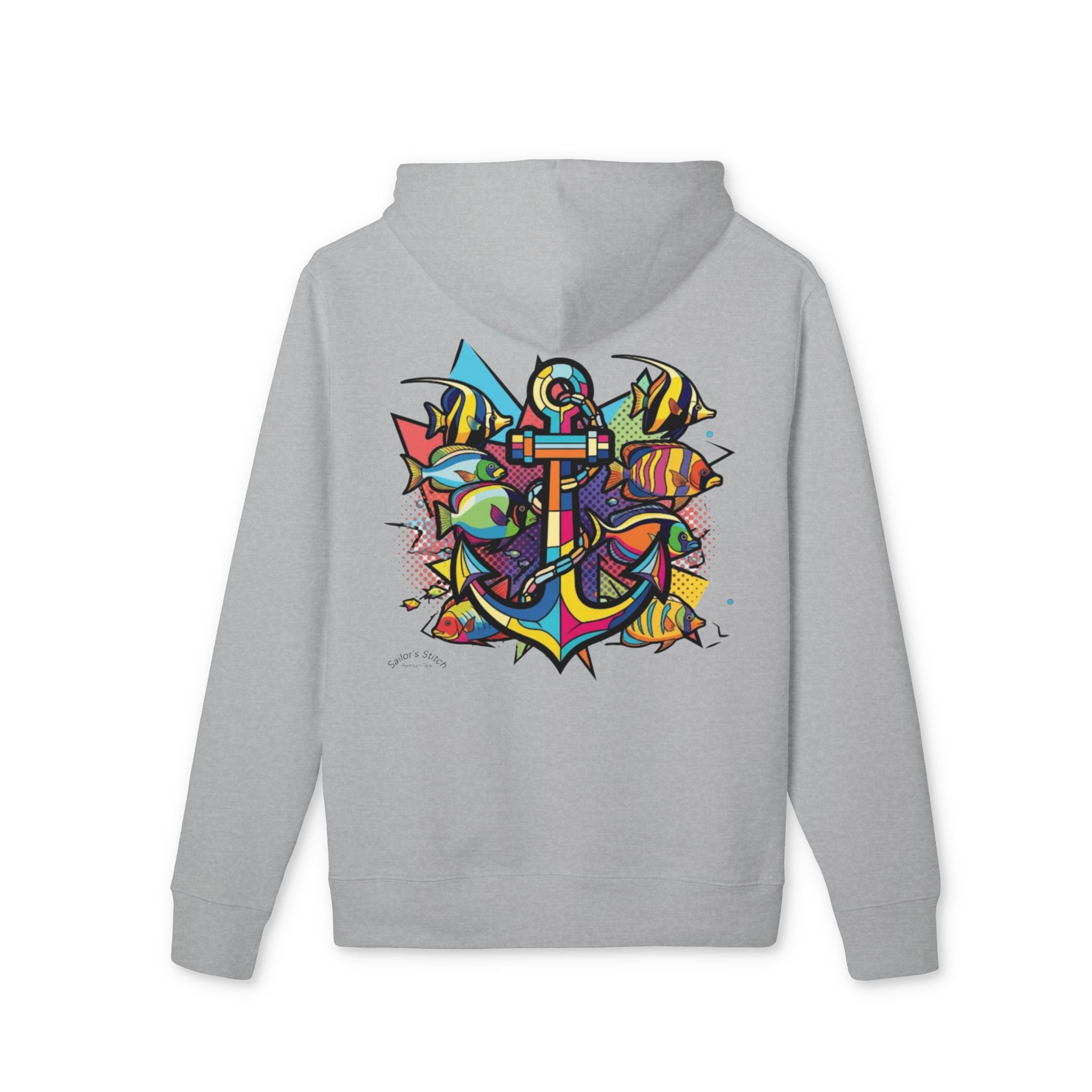 Pop Art Anchor Sailing Adventure Hoodie - Unisex, Nautical Gift, Ocean Lover Apparel, Custom Name Option, Perfect for Sailing, Nautical apparel