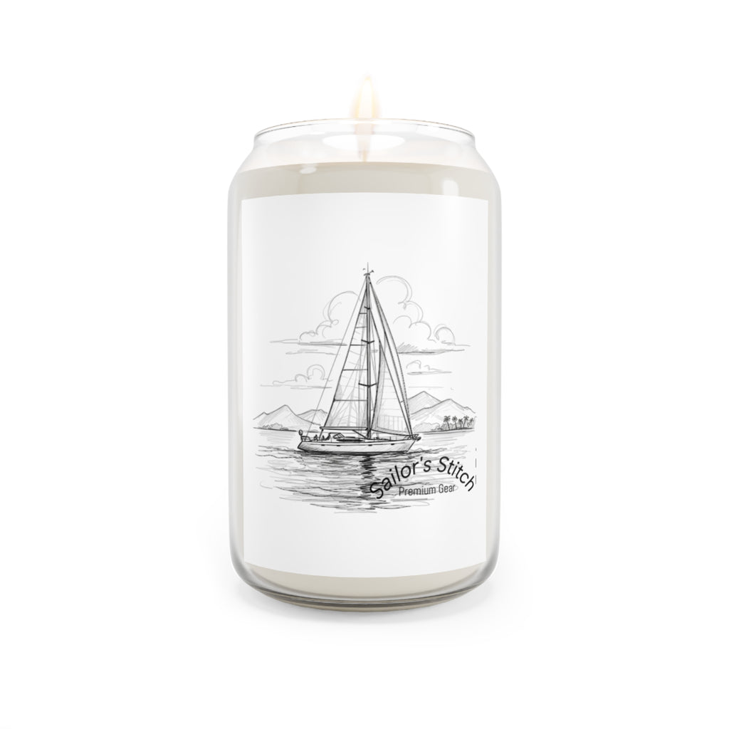 Sailors Stitch Scented Soy Candles, Custom Name, Aromatherapy, Eco-friendly Gifts for Home, Coastal Decor, Tranquil Atmosphere, Saloon accessories