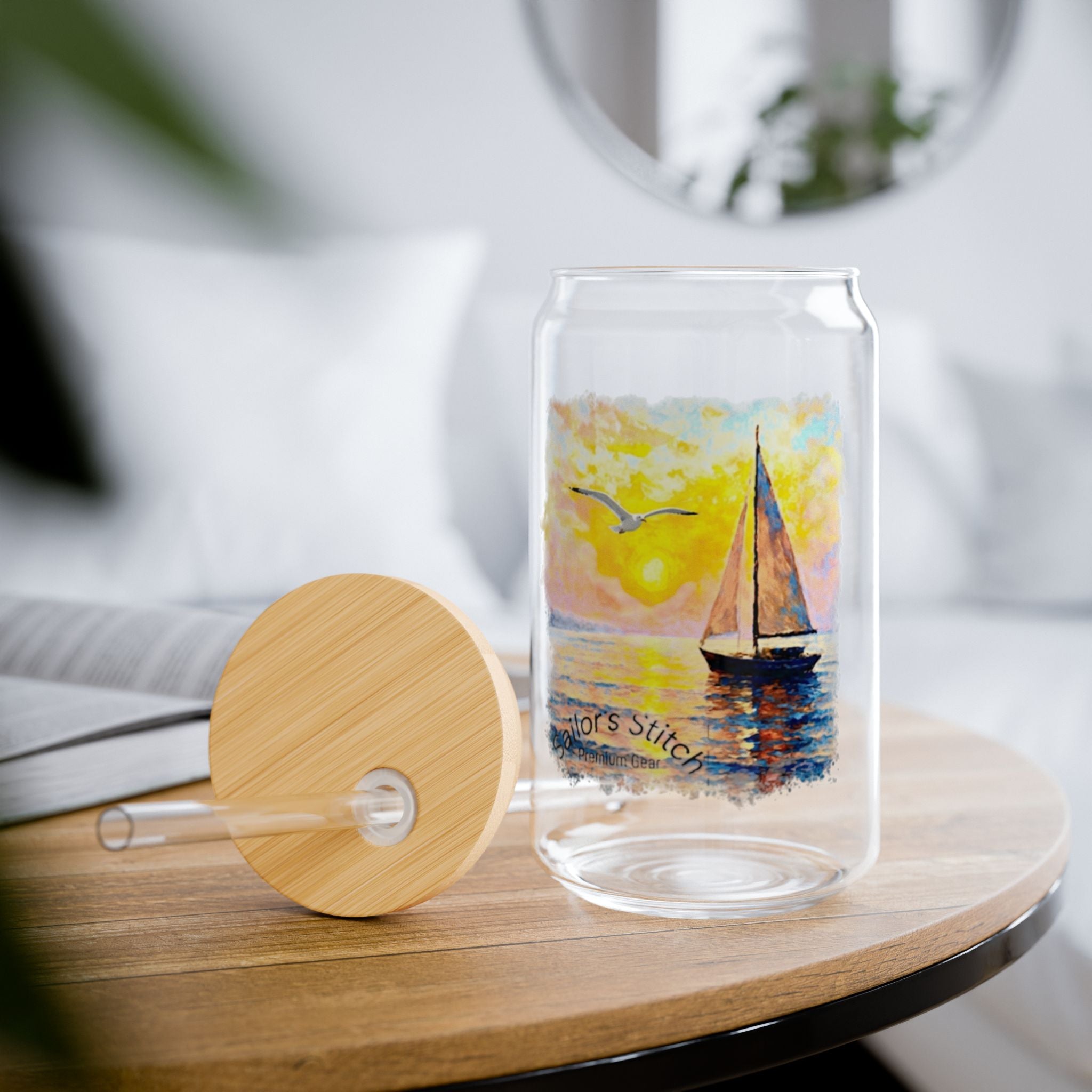 Sailor’s Sipping Glass, Nautical Coastal Decor, Ocean Lover Tumbler, Beach House Gift, Summer Yacht Party Cup, Boating Enthusiast Drinkware, Galley accessories